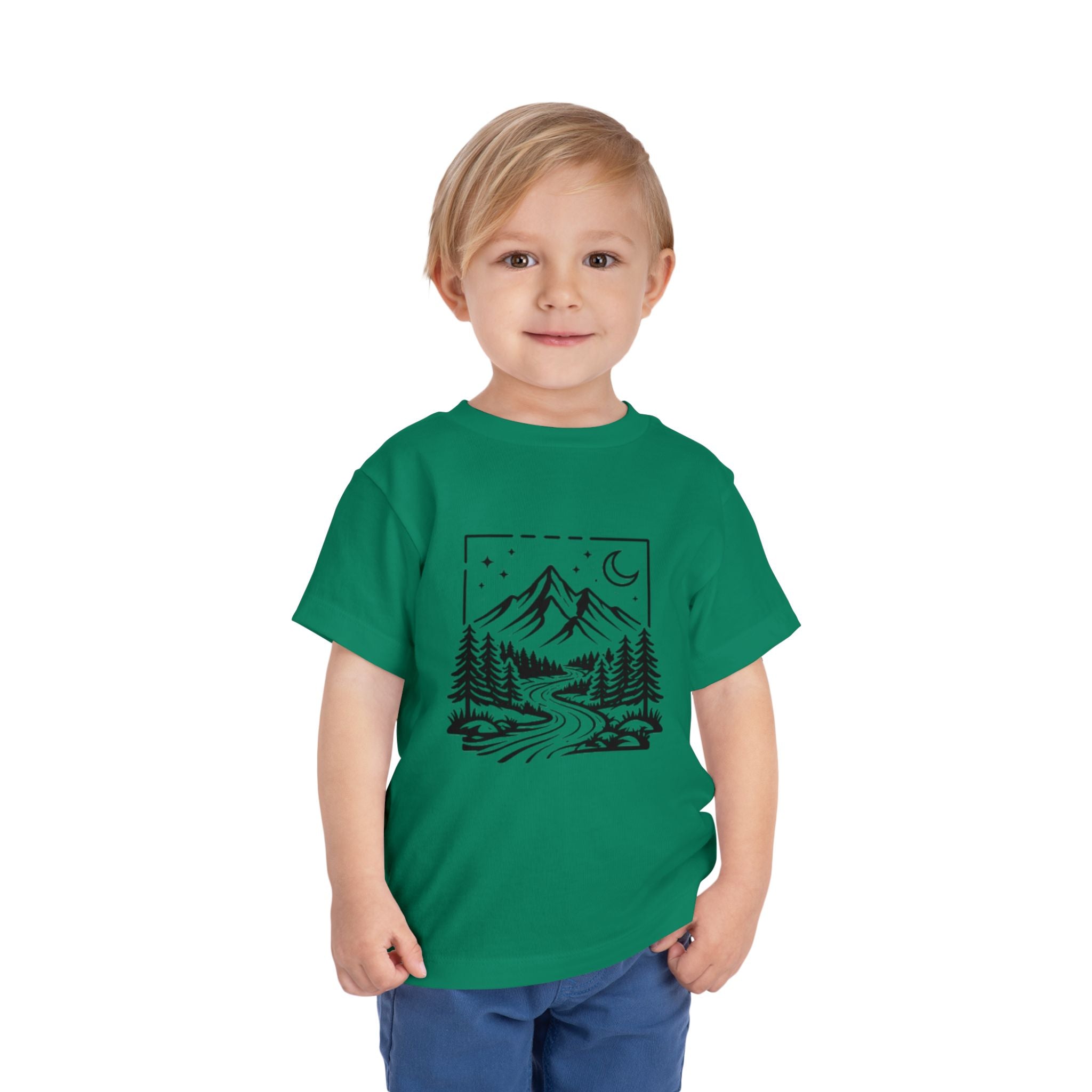 Toddler Tee | Moonlit Mountain Adventure Graphic