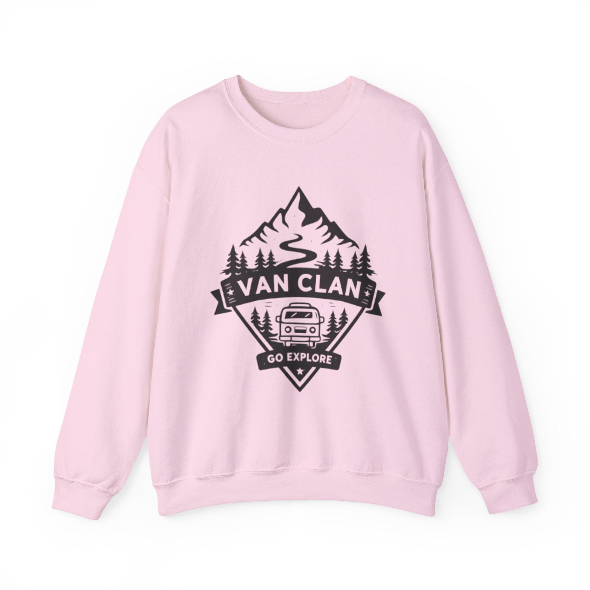Van Clan "Go Explore" Crewneck Sweatshirt | Adventure Vanlife Graphic