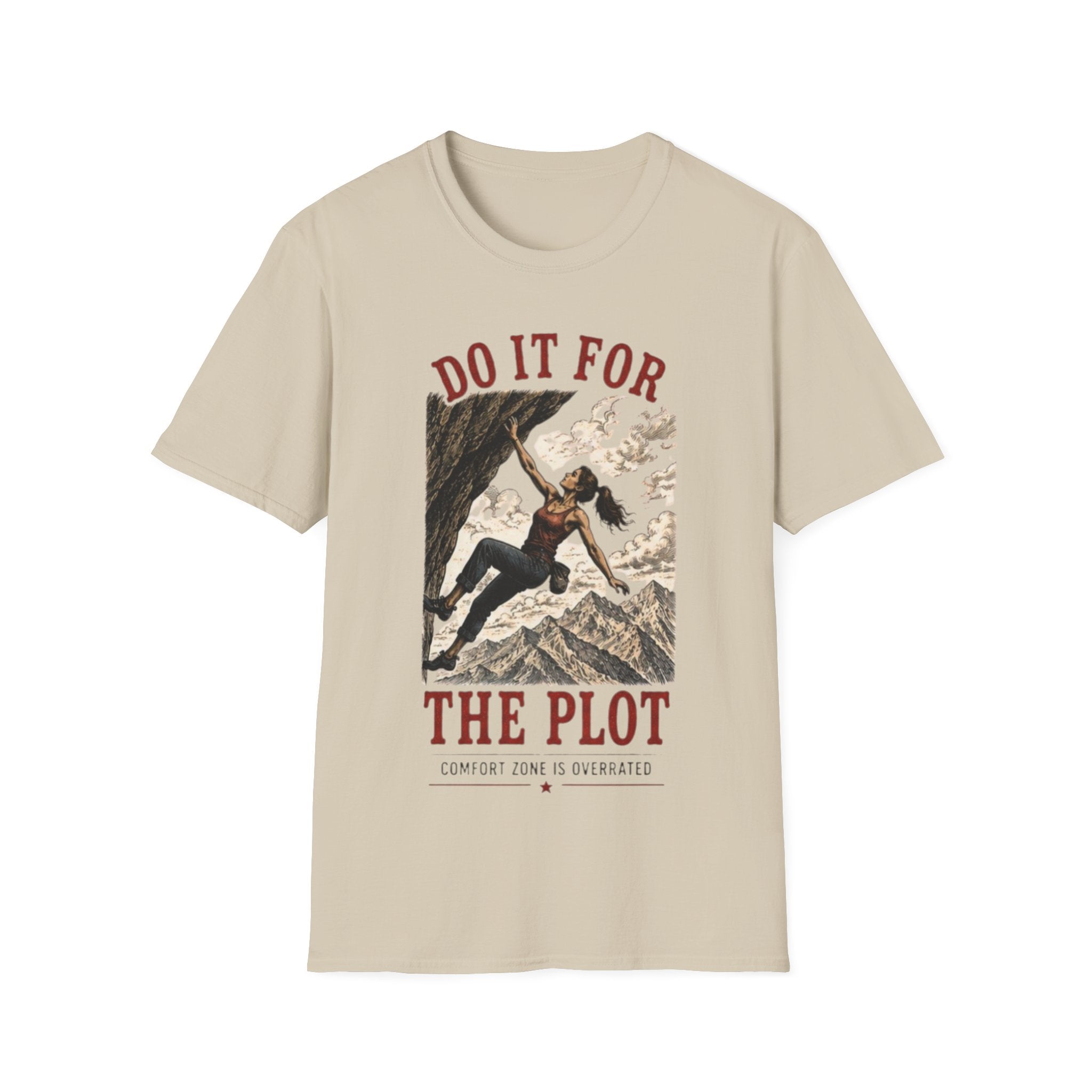 Do It For The Plot Graphic T-Shirt | Adventure Climber Vintage Design