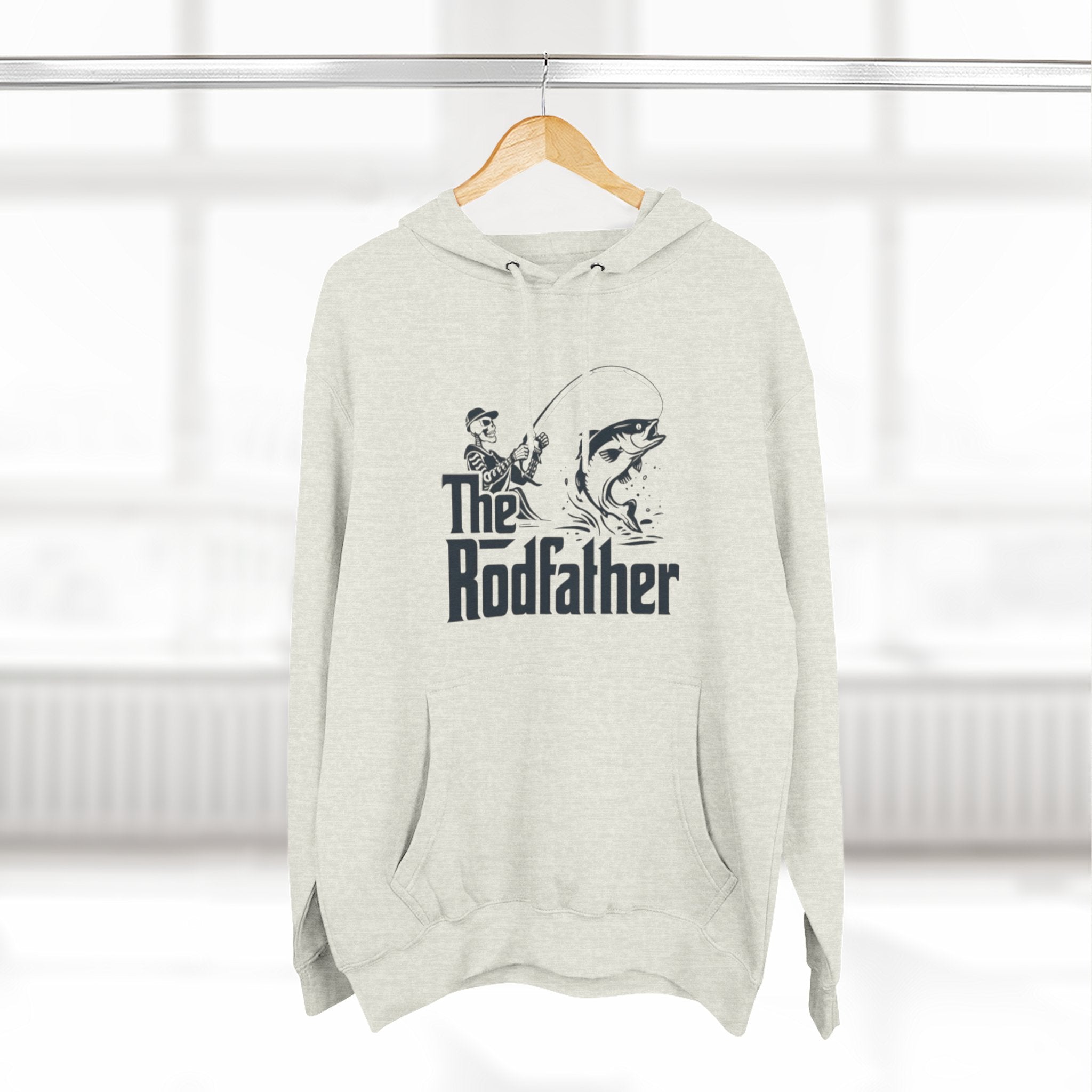 The Rodfather Hoodie | Fishing Graphic Pullover for Anglers