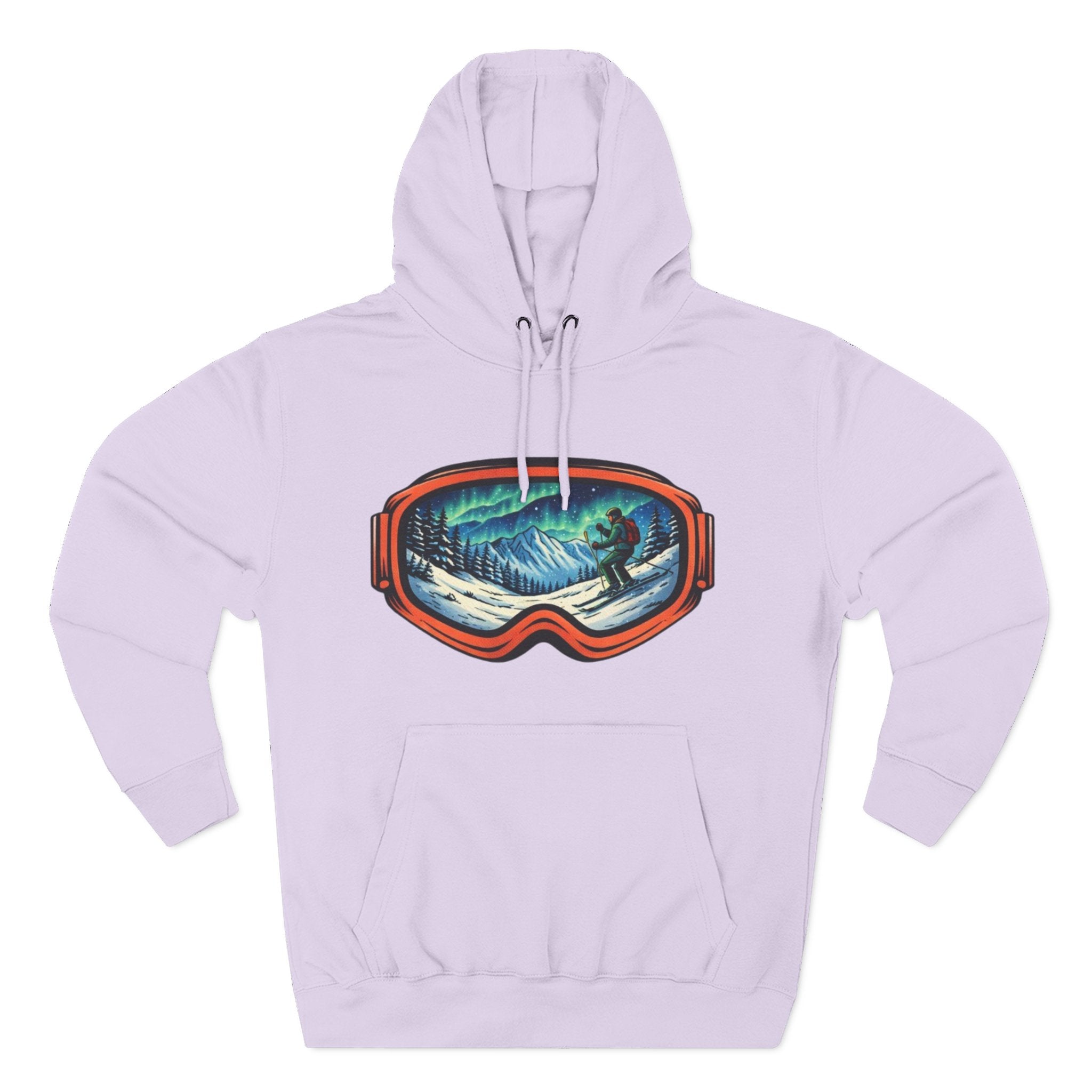 Ski Snowboard Goggles Graphic Hoodie — Mountain Rider Winter Pullover