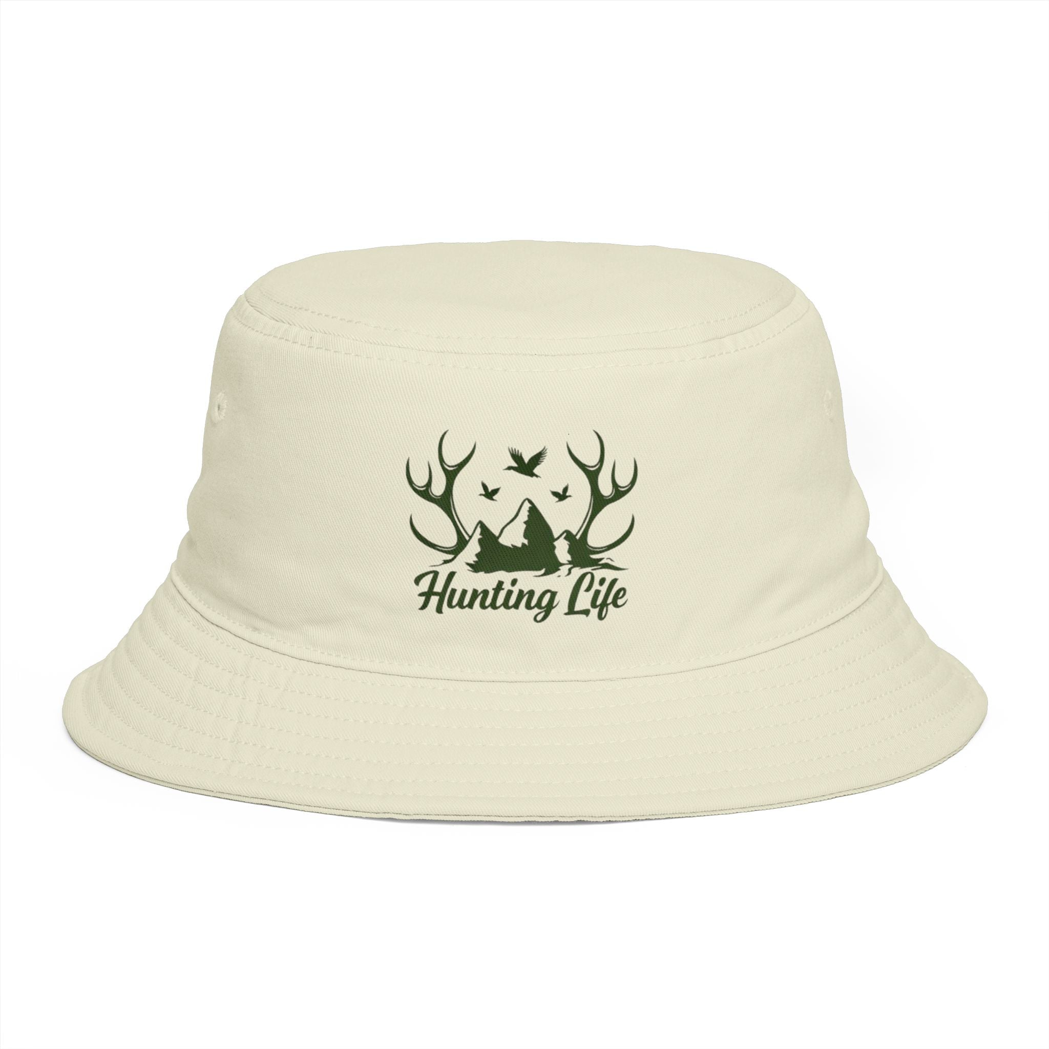 Hunting Life Bucket Hat | Brown Outdoor Fishermen & Hunter Sun Hat