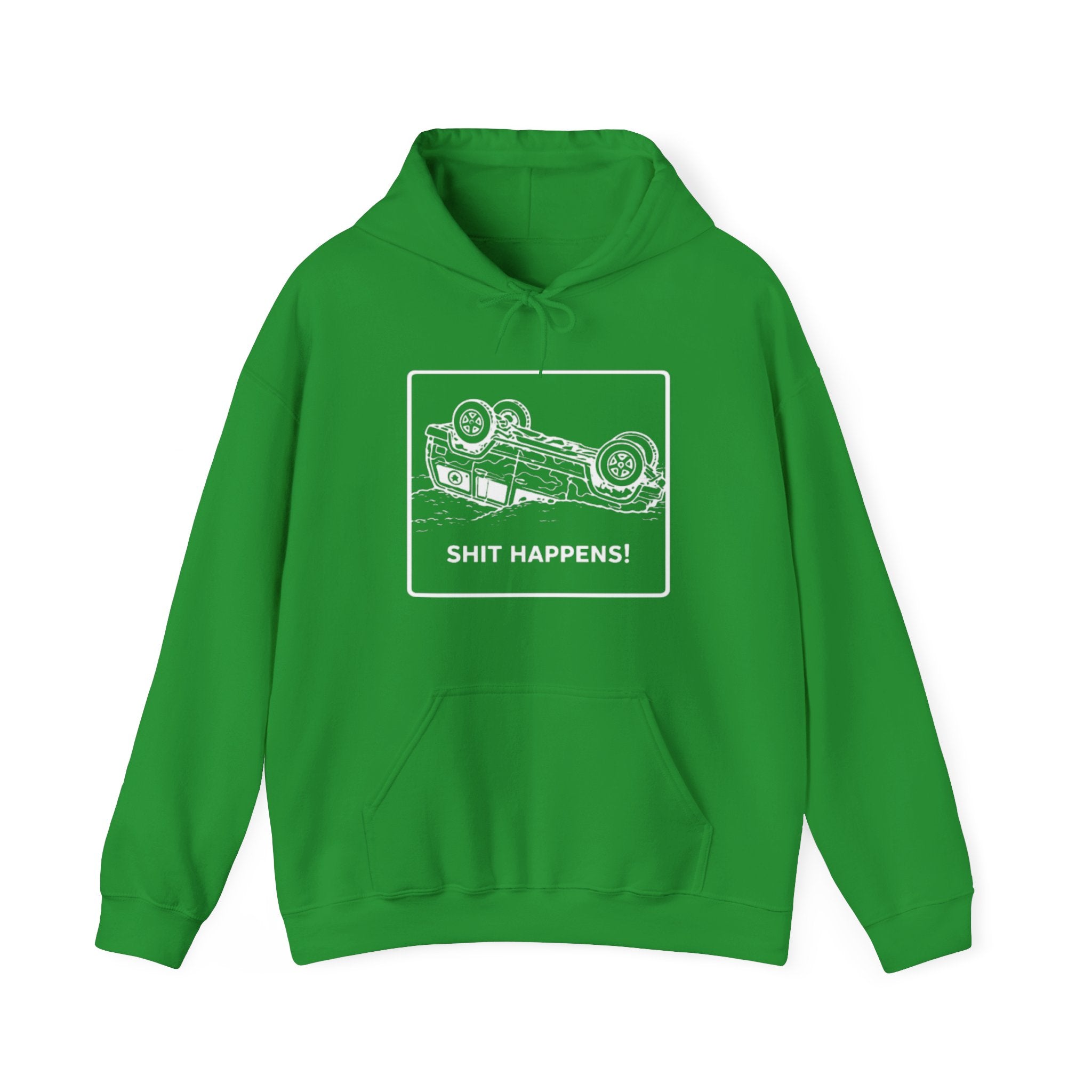 Shit Happens Crashed Car Hoodie
