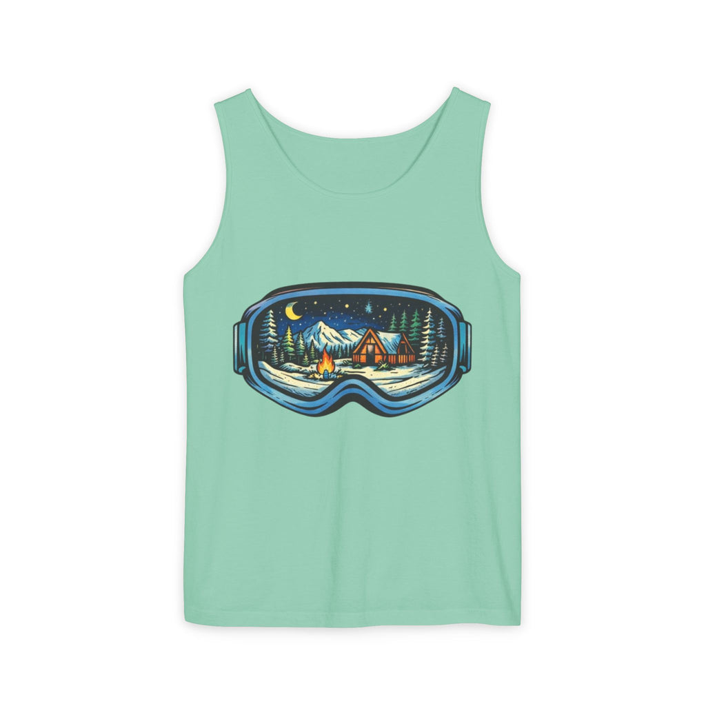 Tank Top | Ski Goggle Winter Cabin Graphic