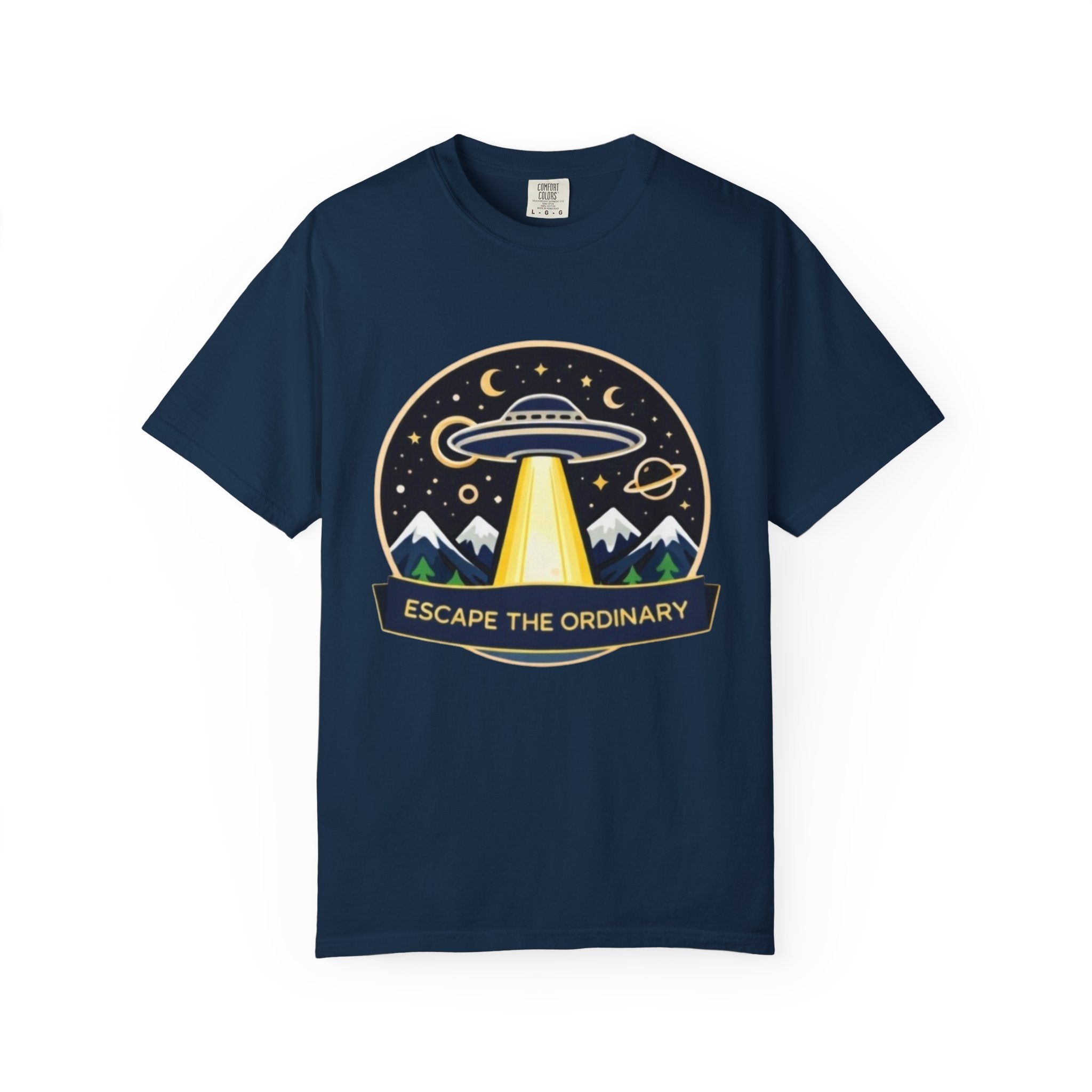 T-Shirt | "Escape the Ordinary" UFO Adventure Graphic Tee