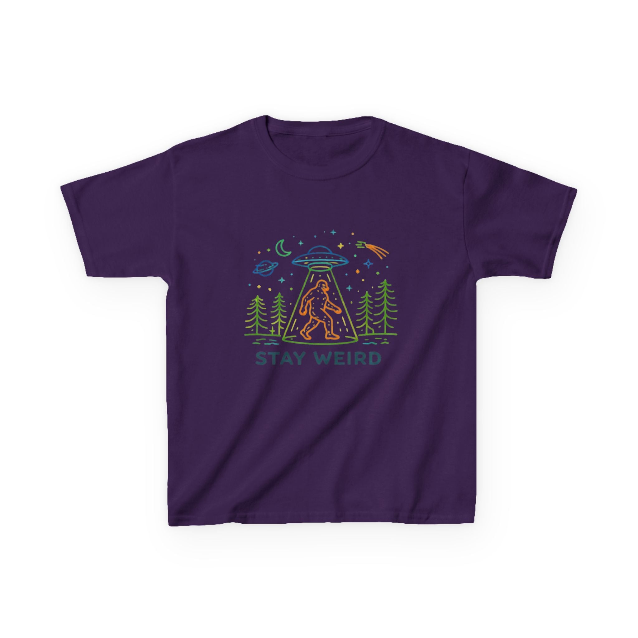 Kids Tee | Stay Weird Alien Bigfoot Graphic T-Shirt