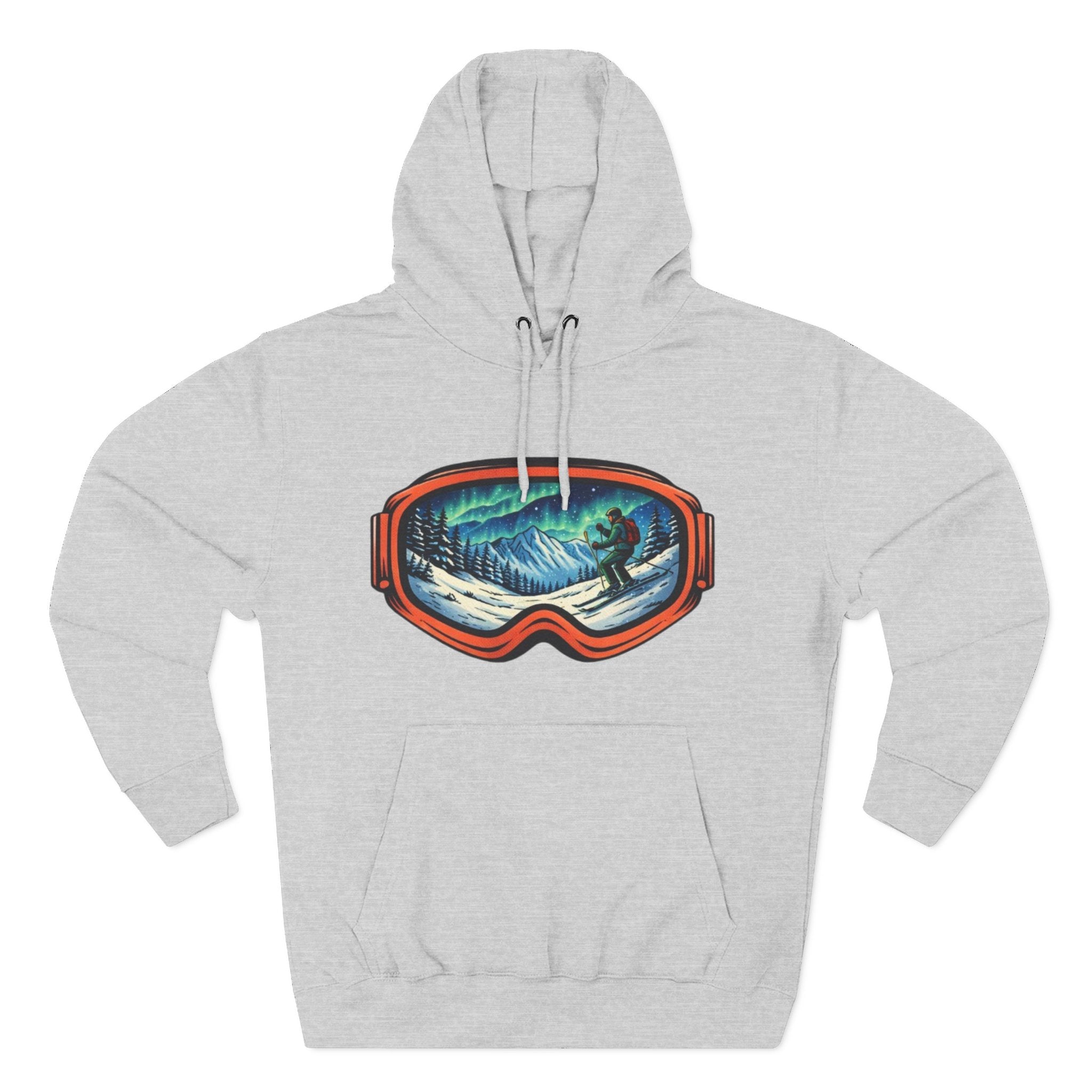 Ski Snowboard Goggles Graphic Hoodie — Mountain Rider Winter Pullover