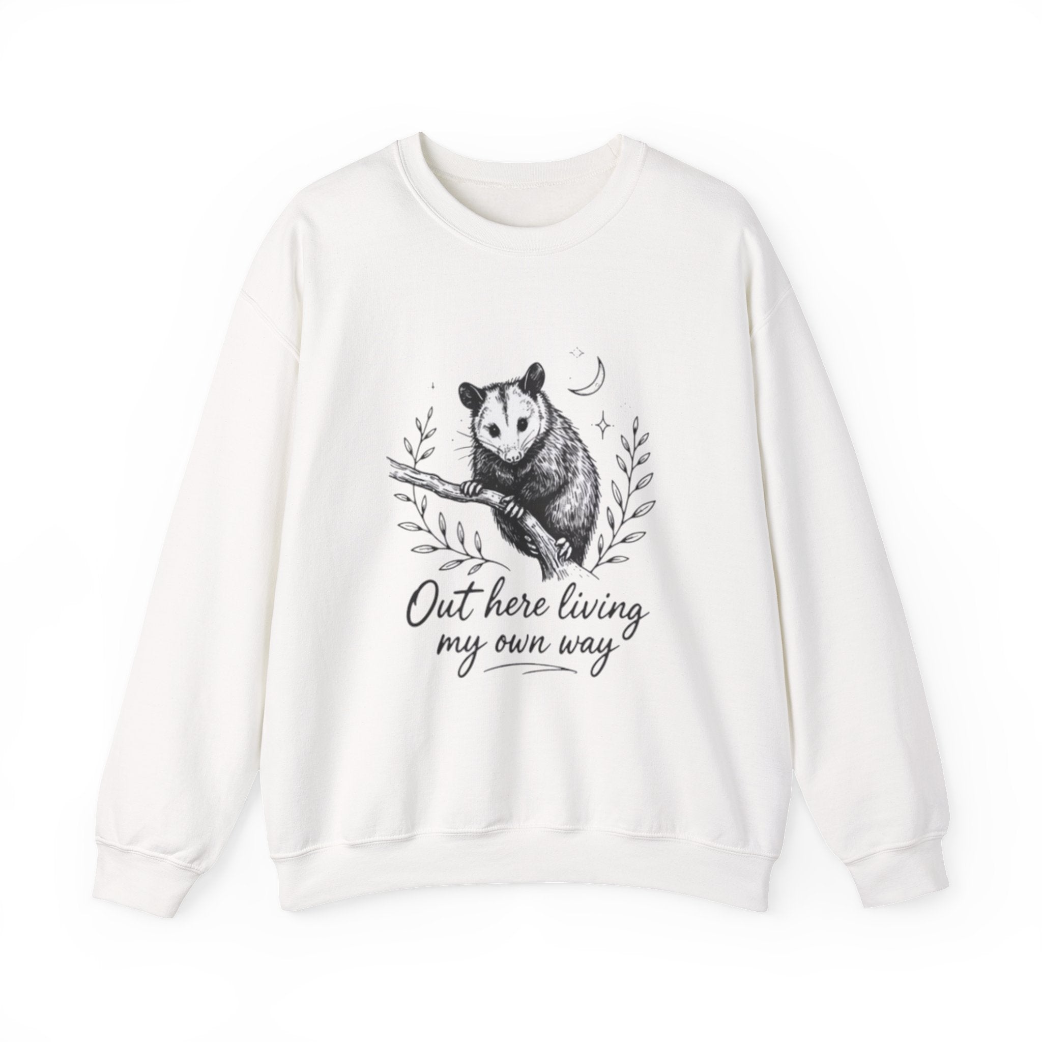 Opossum "Out Here Living My Own Way" Crewneck Sweatshirt