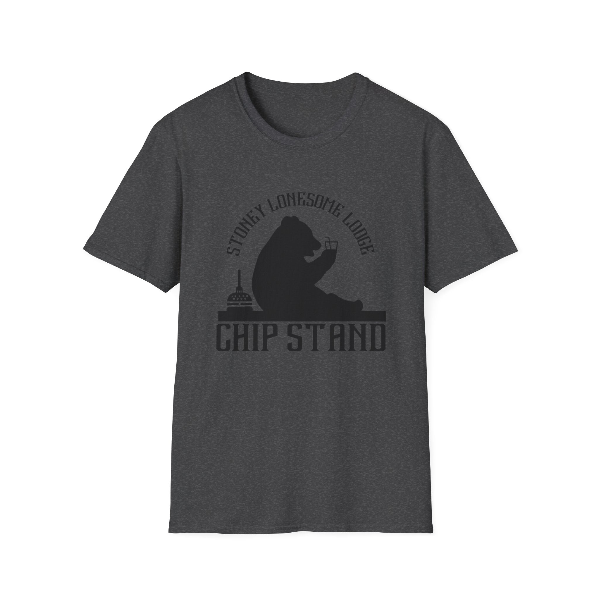 Chip Stand T-Shirt | Stoney Lonesome Lodge Bear Graphic Tee