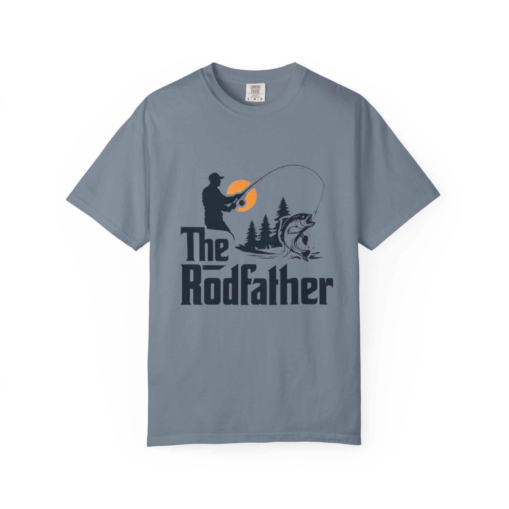 Rodfather fishing silhouette T-Shirt | Fishing tee, bass angler design