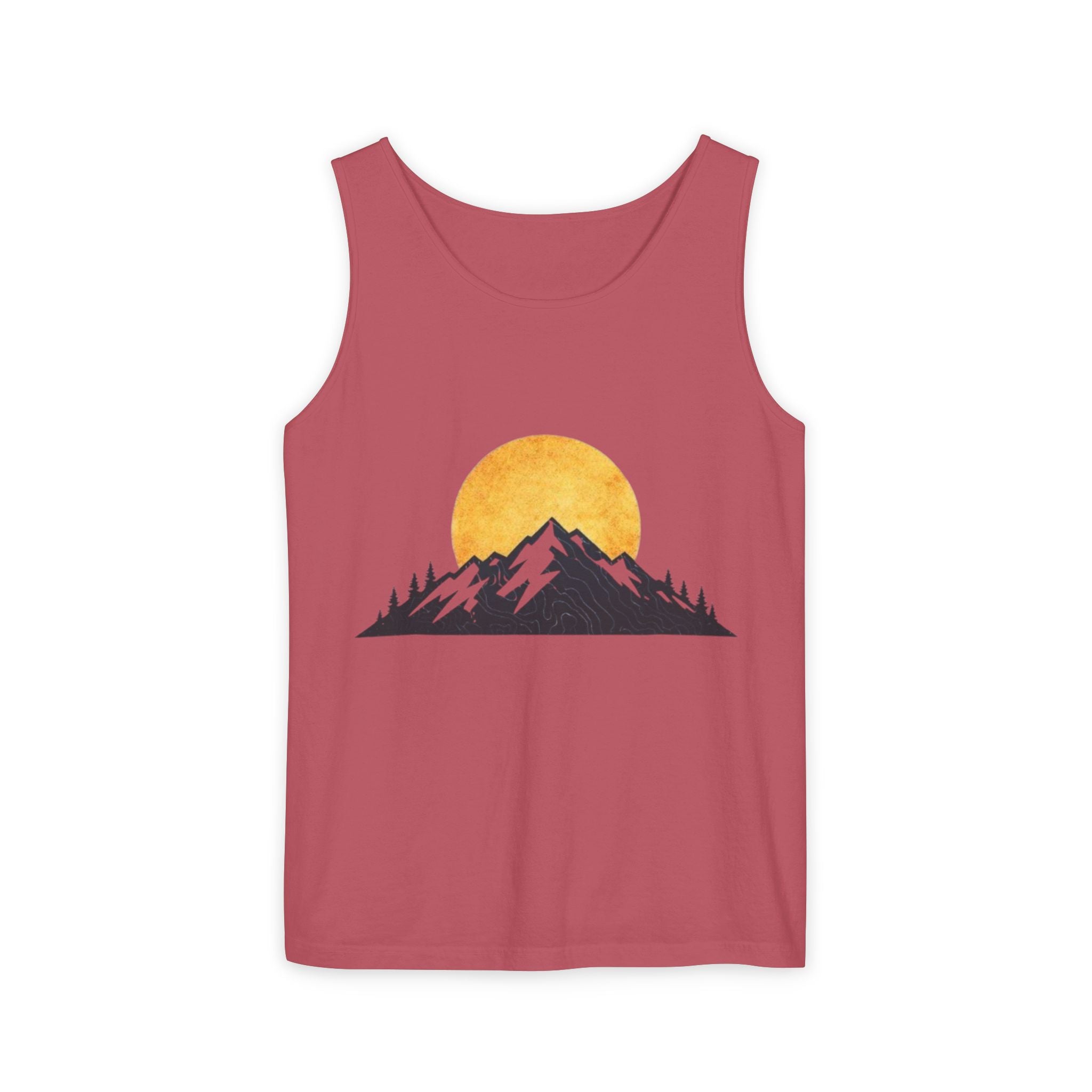 Moon & Mountain Tank | Mountain Landscape Graphic Tank Top