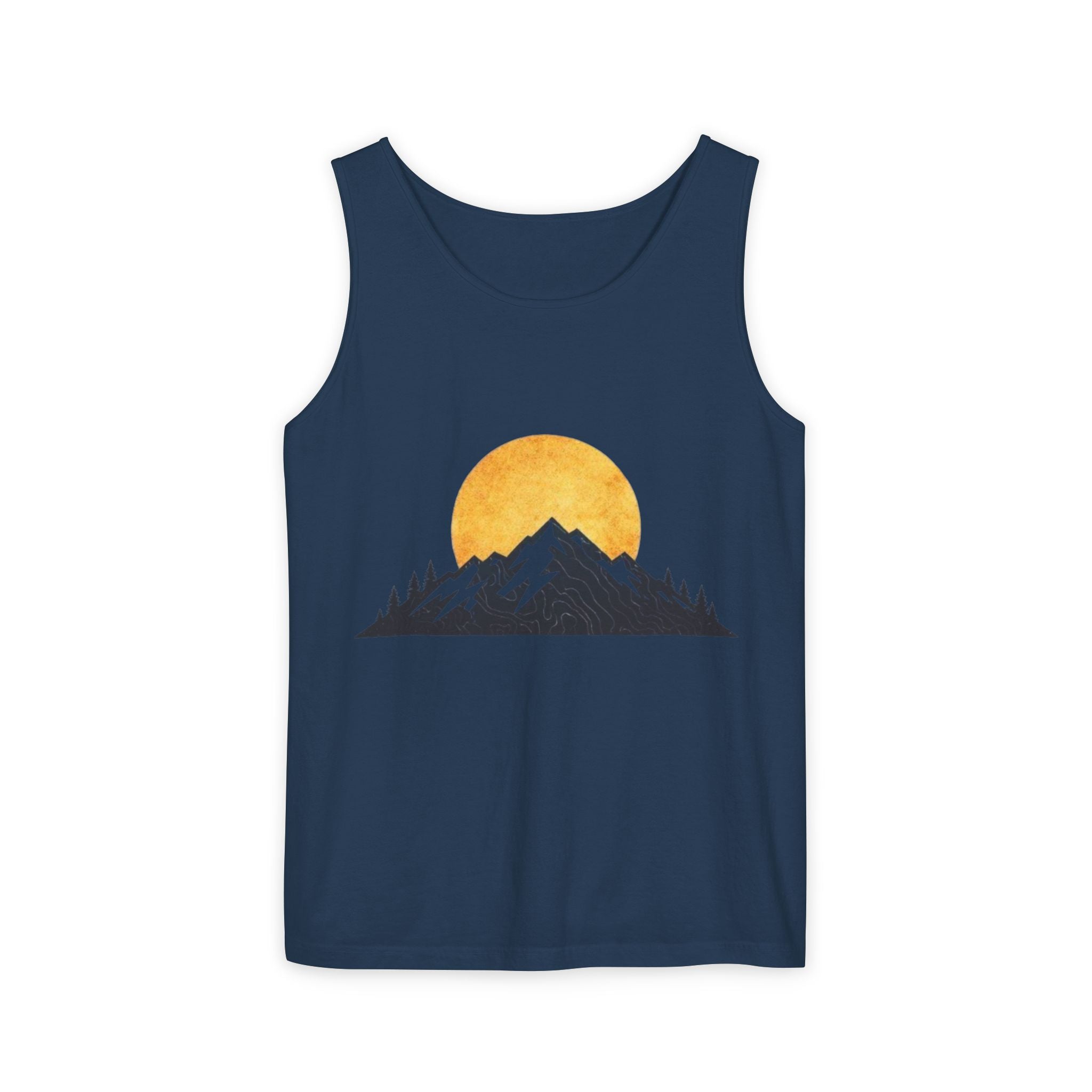 Moon & Mountain Tank | Mountain Landscape Graphic Tank Top