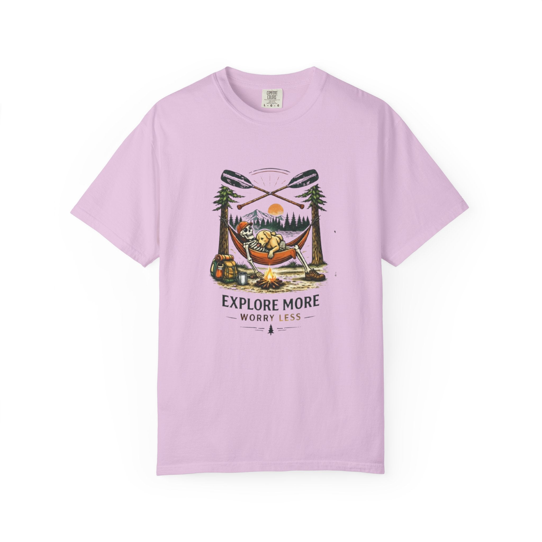 Explore More Worry Less Campfire T-Shirt