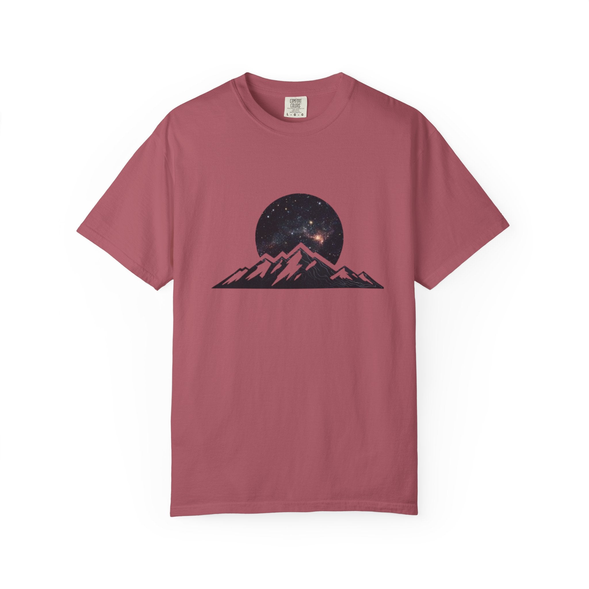 Galaxy Mountainscape T-Shirt Cosmic Mountain Landscape Tee