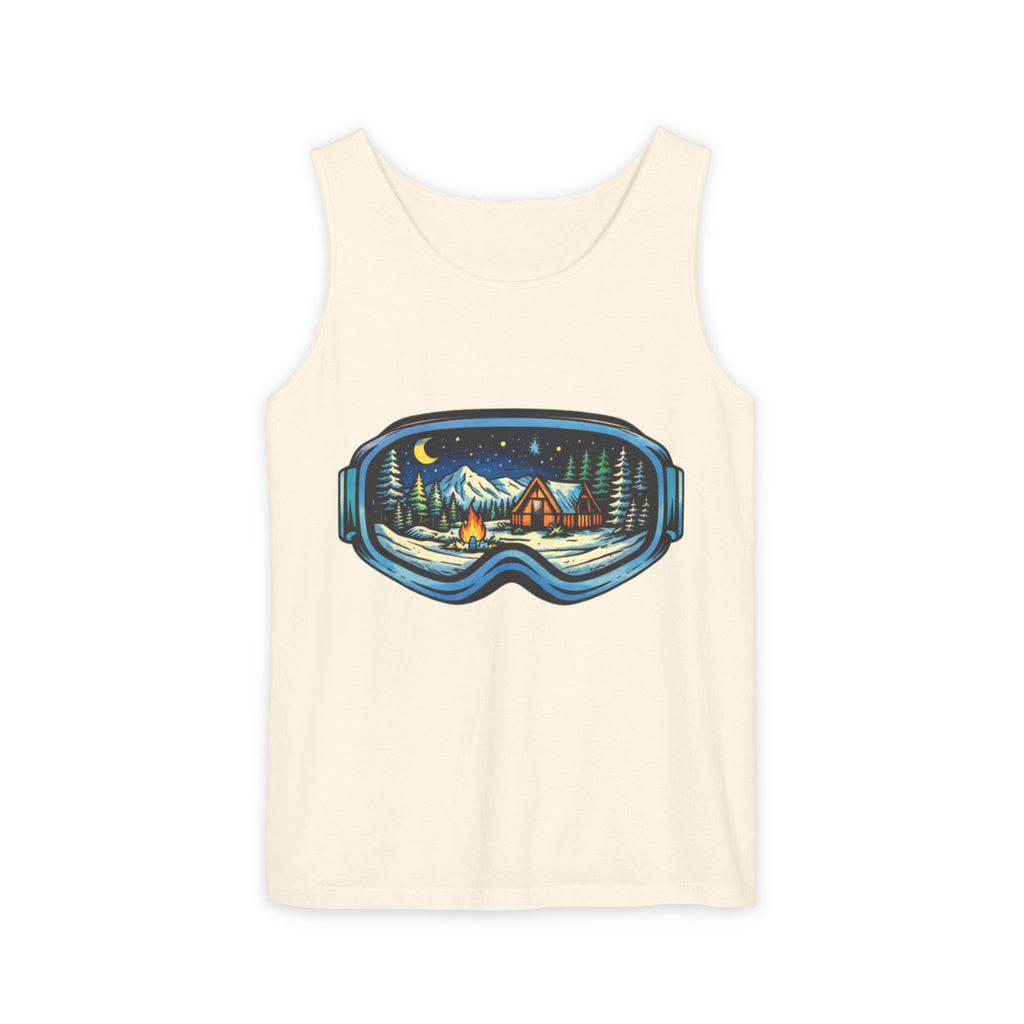 Tank Top | Ski Goggle Winter Cabin Graphic