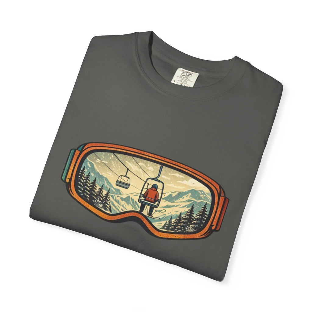 Retro Ski Lift Mountain T-Shirt | Snowboard Goggles Scene