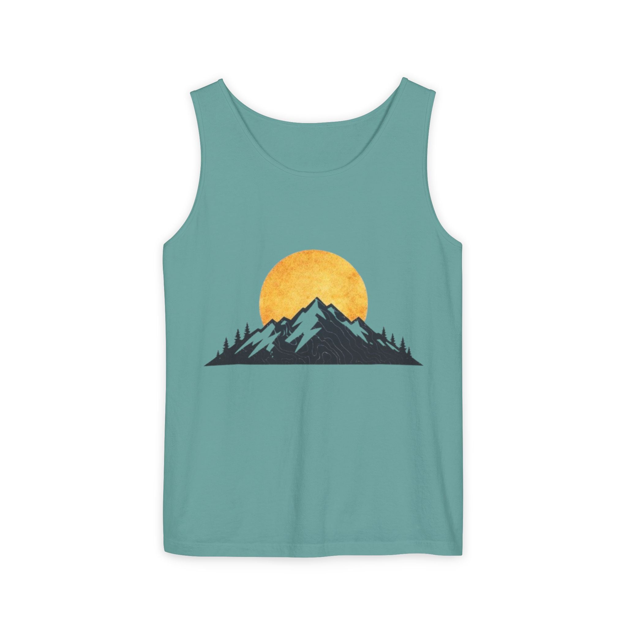 Moon & Mountain Tank | Mountain Landscape Graphic Tank Top