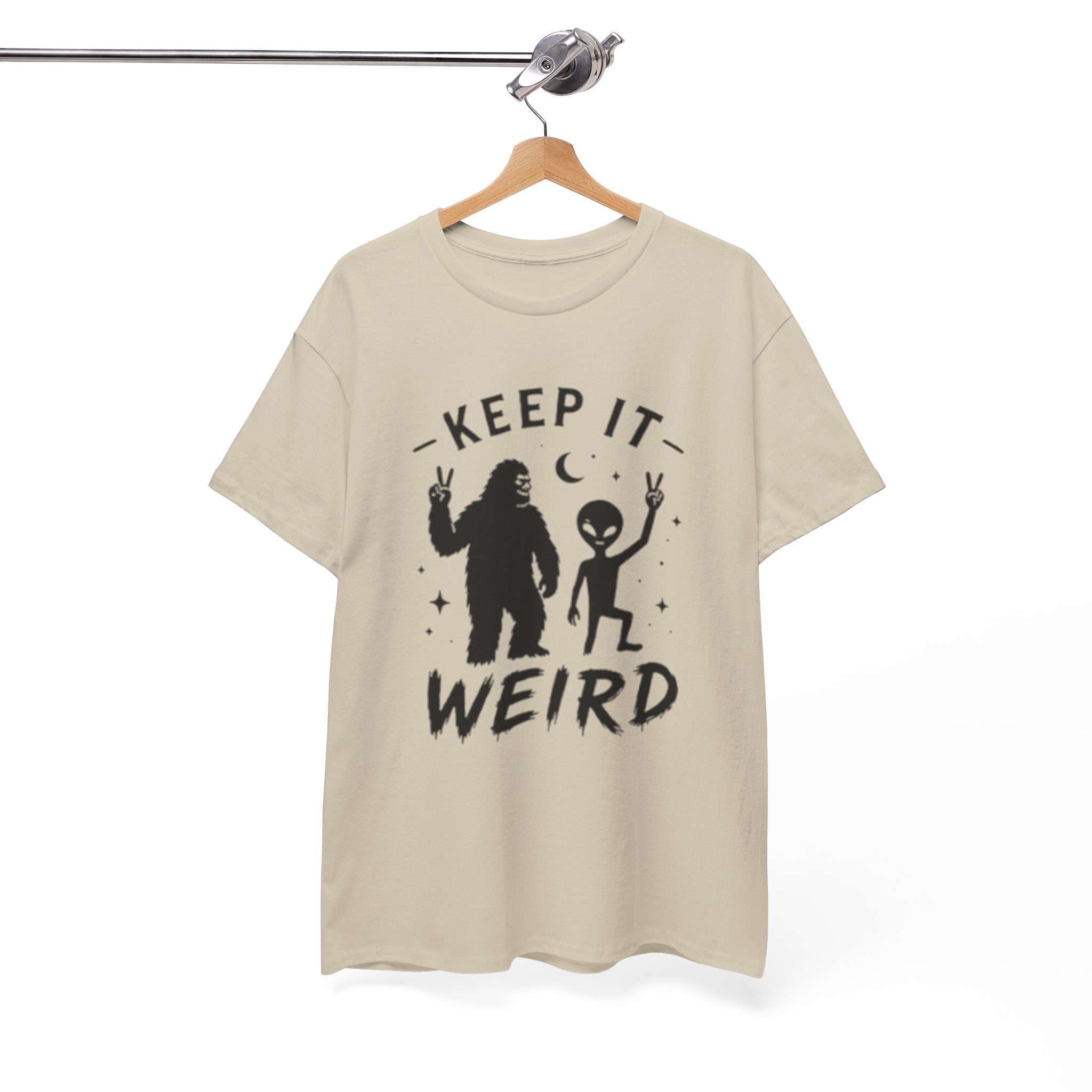 Keep It Weird Tee | Bigfoot & Alien Graphic T-Shirt
