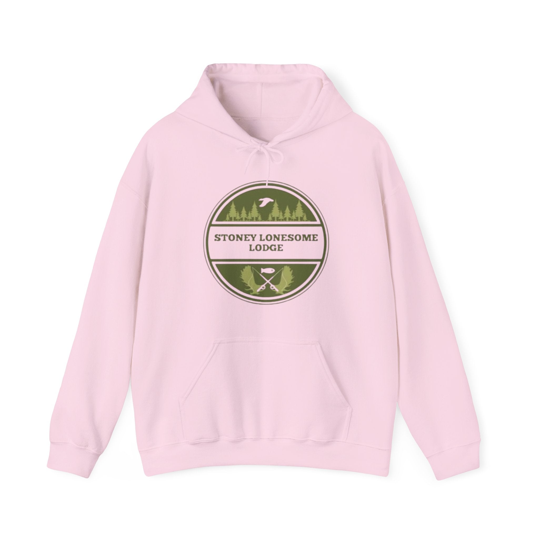 Stoney Lonesome Lodge Hoodie | Outdoor Cabin Campfire Pullover