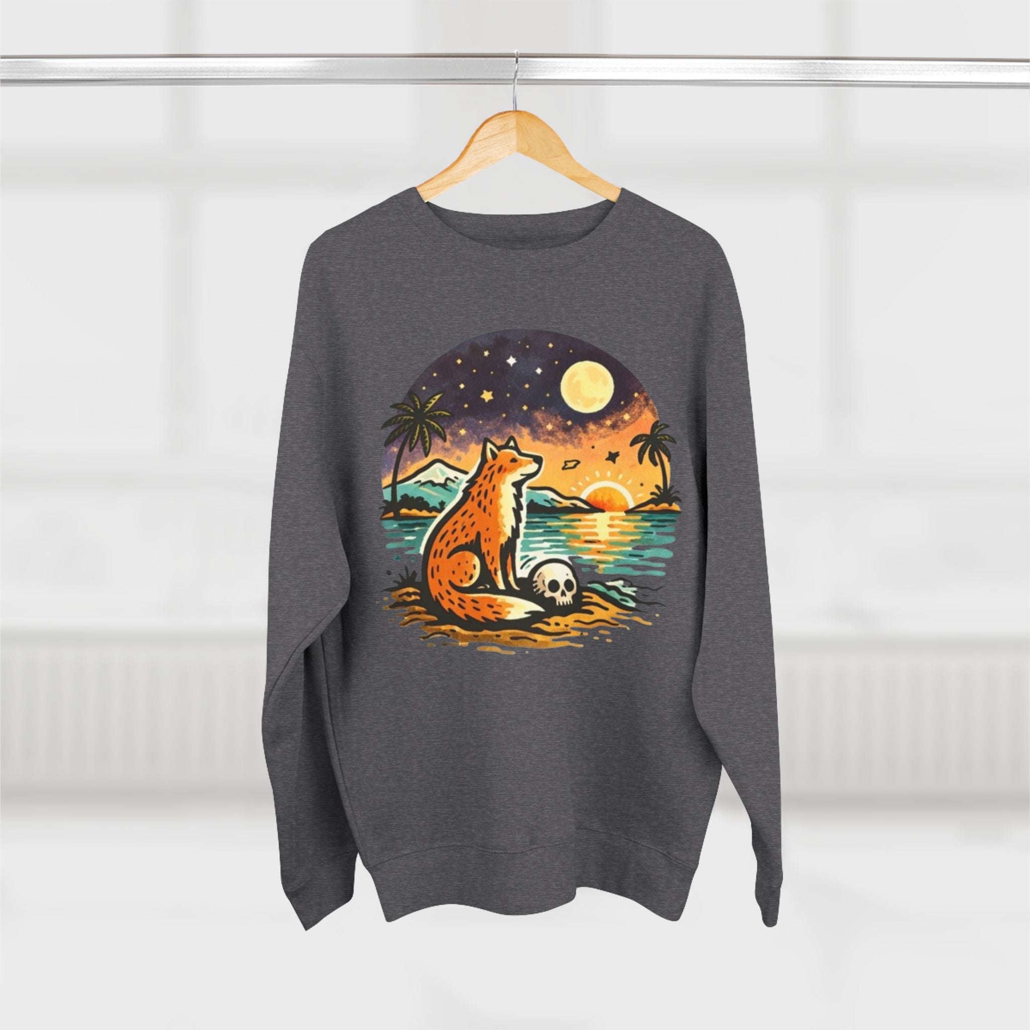 Sunset Cheetah Beach Sweatshirt