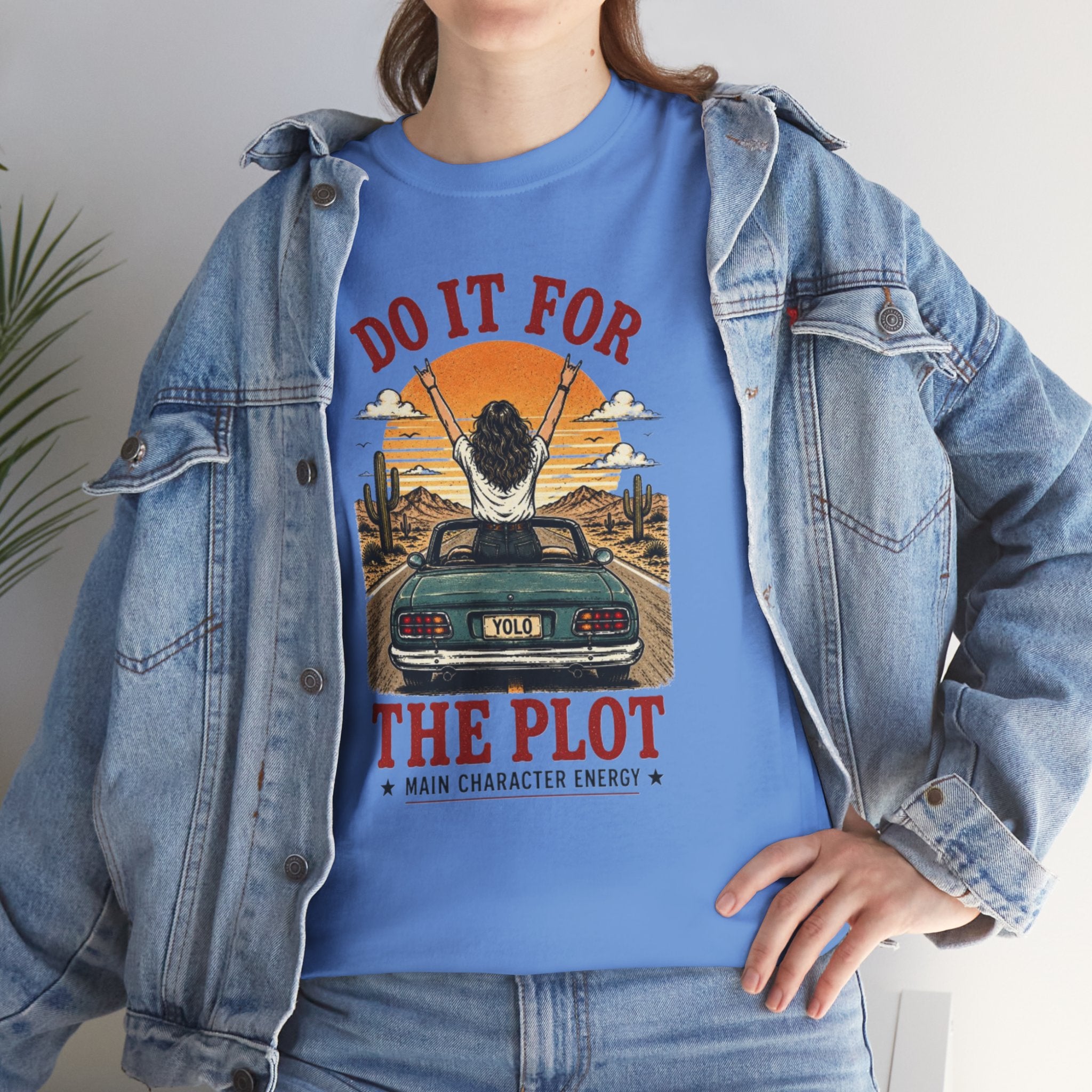 Do It For The Plot Tee | Retro Main Character Energy Graphic T-Shirt