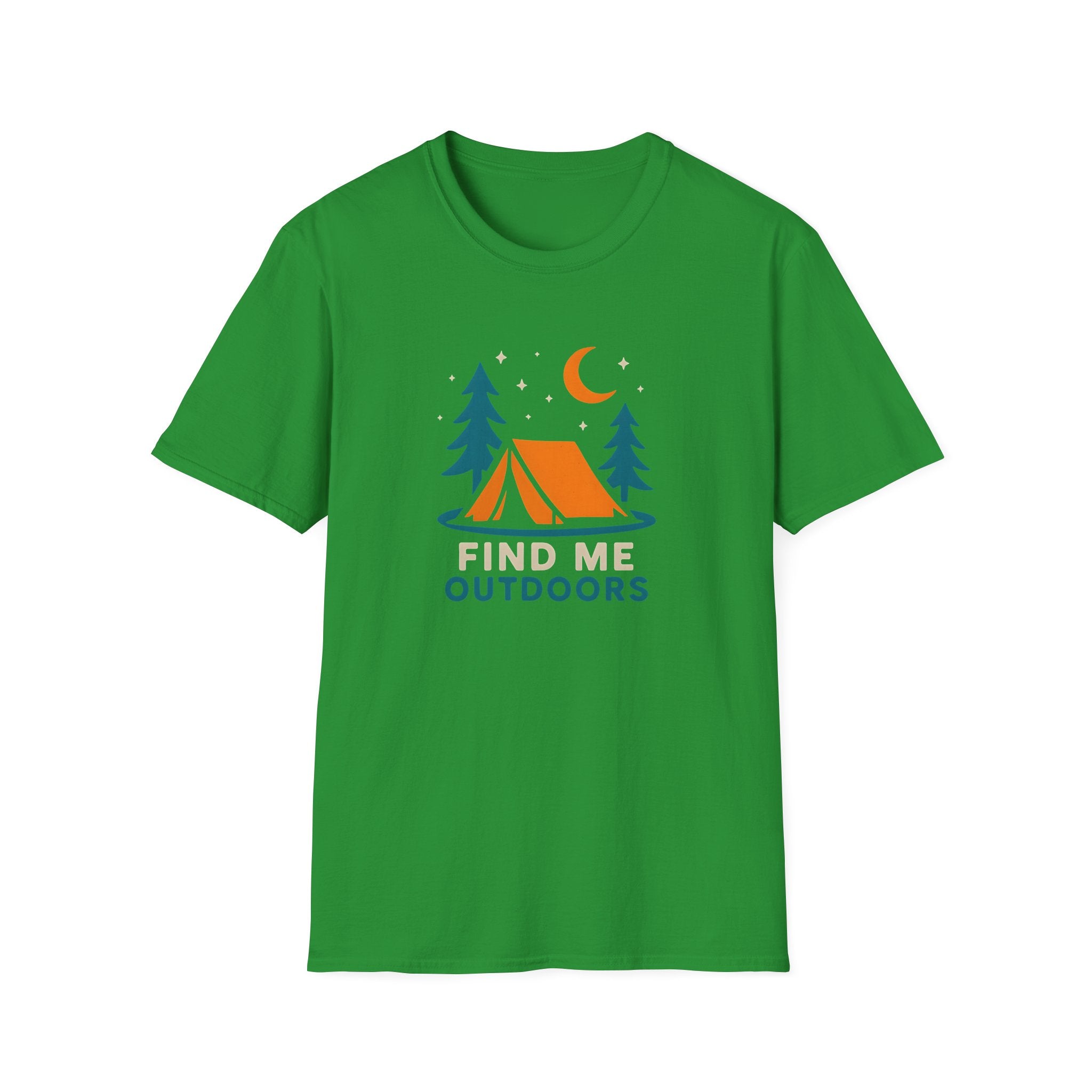 Night Camping Scene T-Shirt | Mountain Campfire Graphic Tee