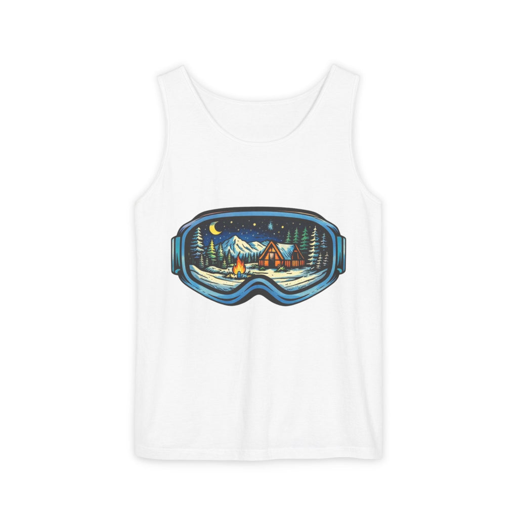 Tank Top | Ski Goggle Winter Cabin Graphic