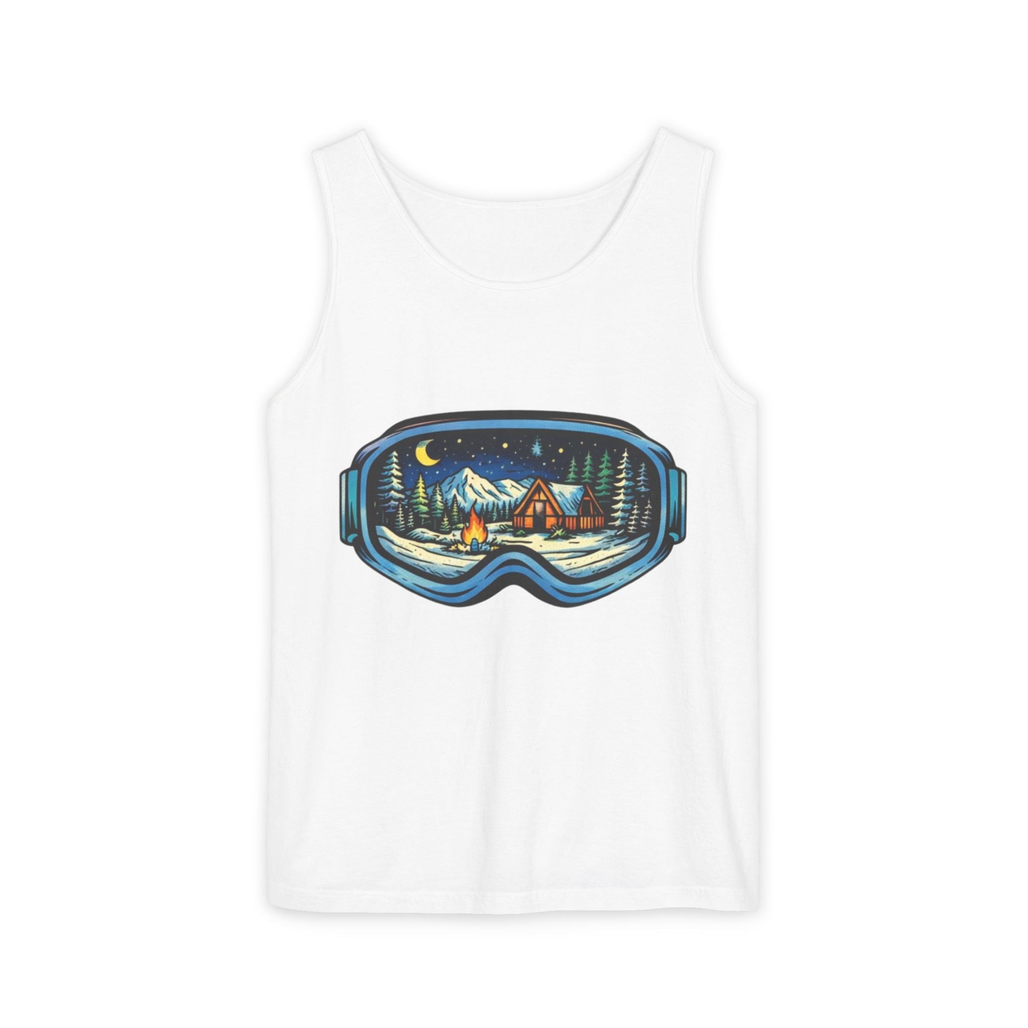 Tank Top | Ski Goggle Winter Cabin Graphic