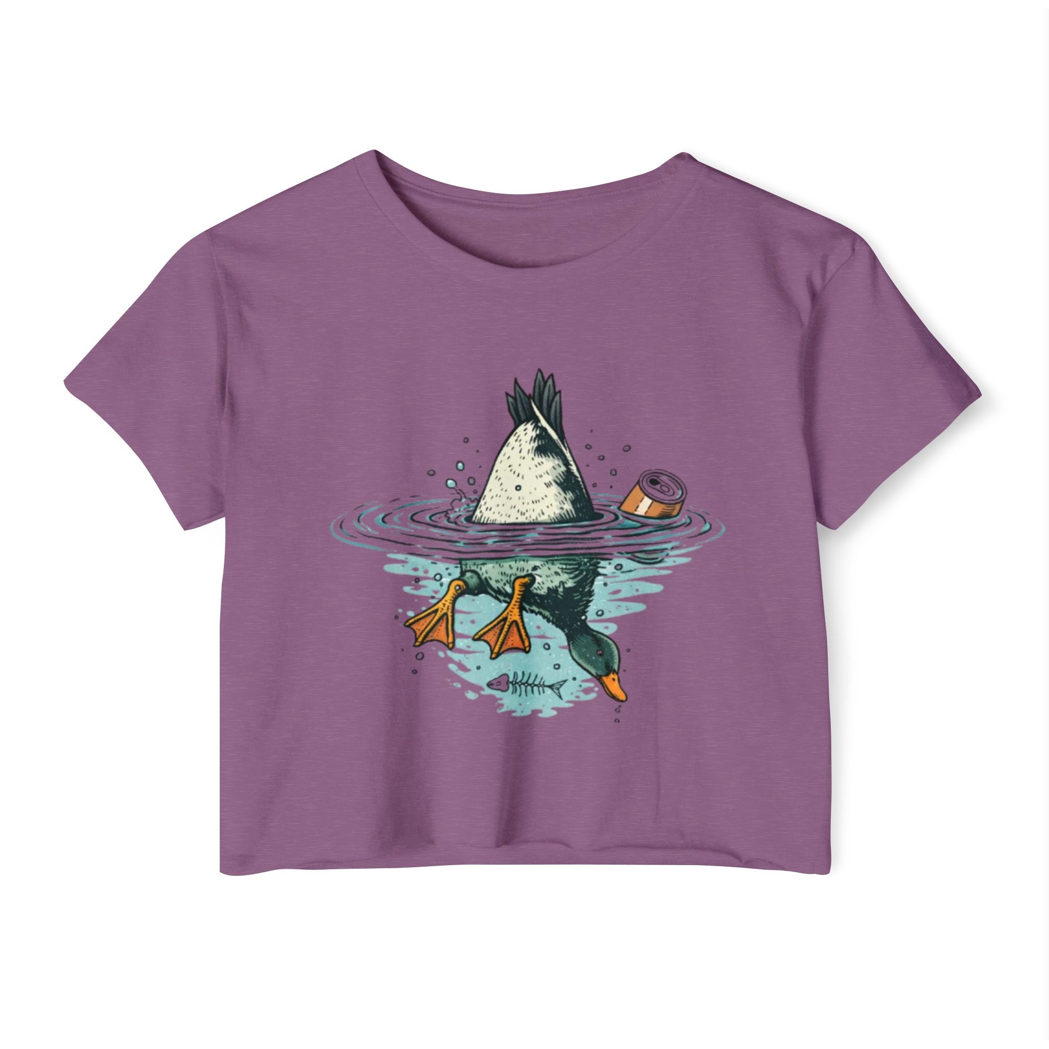 Womens Festival Crop Top | Duck Bottoms Up Funny Graphic