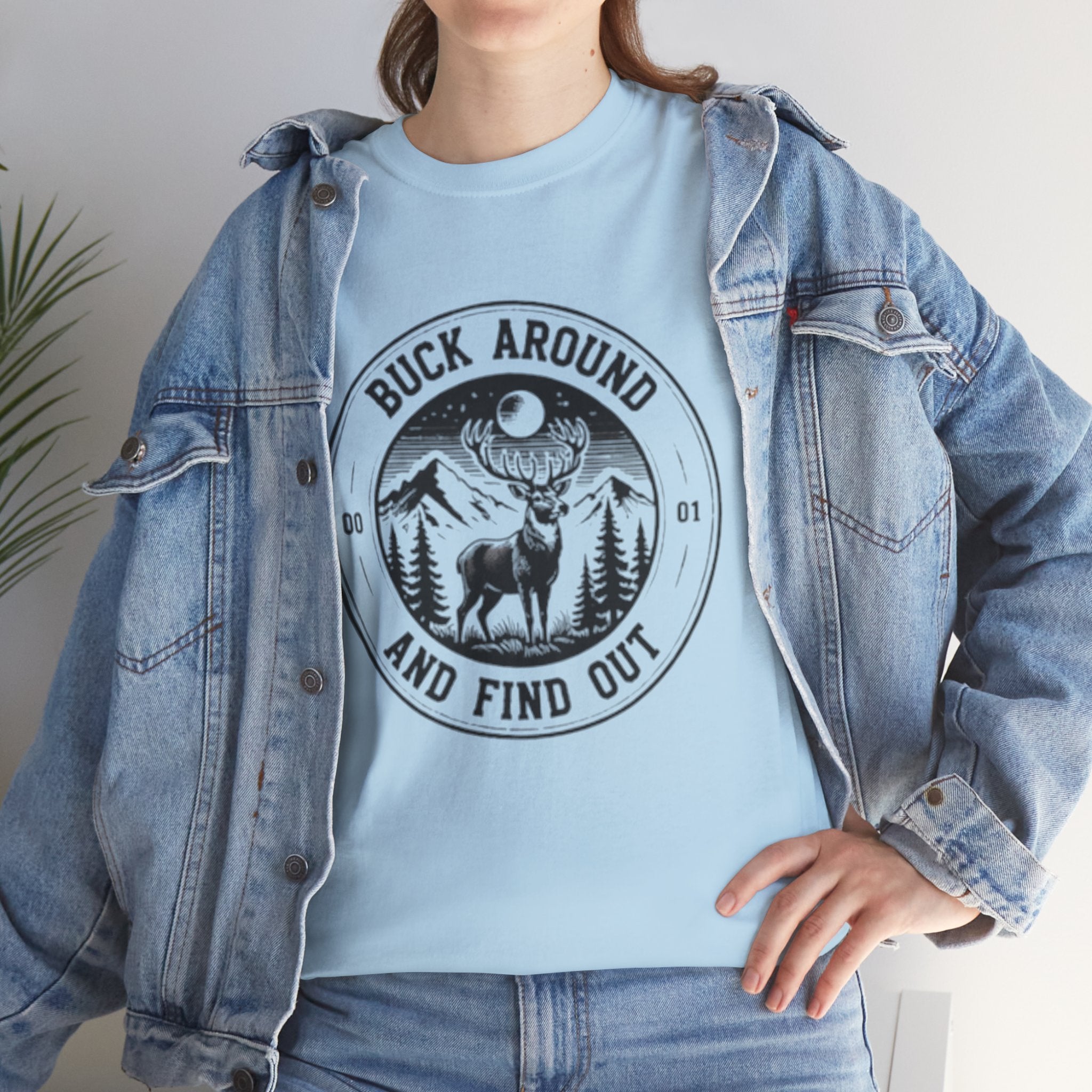 Buck Around And Find Out T‑Shirt | Vintage Deer Mountain Graphic Tee