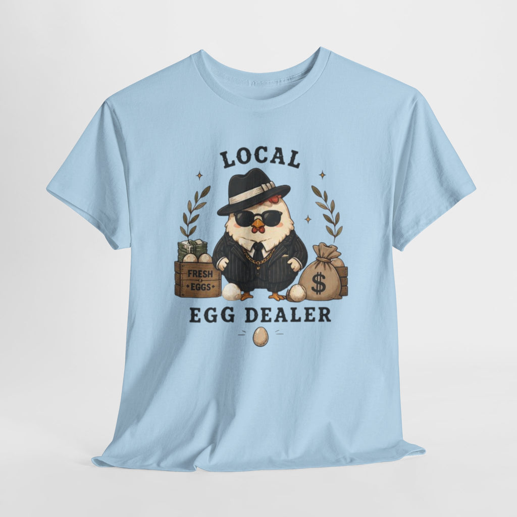 Egg Dealer T-Shirt | Funny Chicken Mobster Graphic Tee