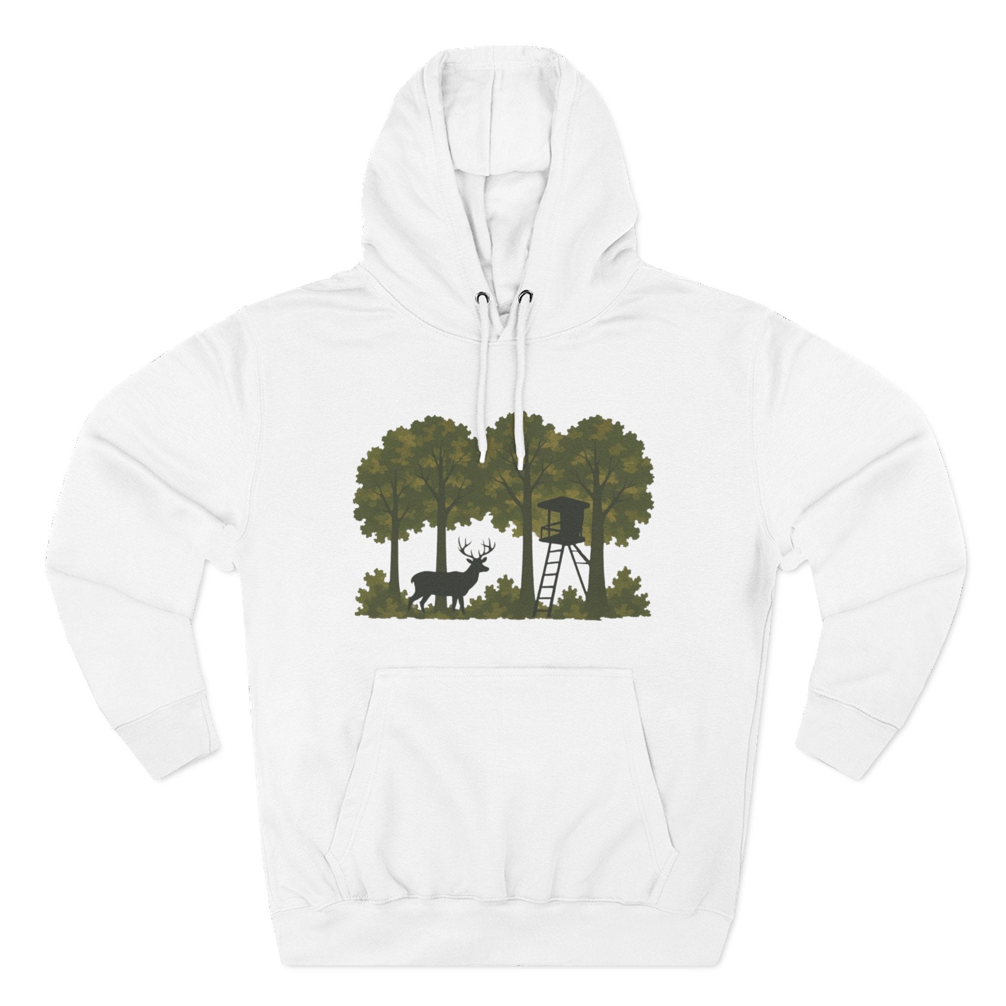 Deer Stand Forest Hoodie | Hunting Lodge Woodland Sweatshirt