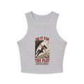 Do It For The Plot Tank Top | Vintage Climbing Graphic Crop Tank