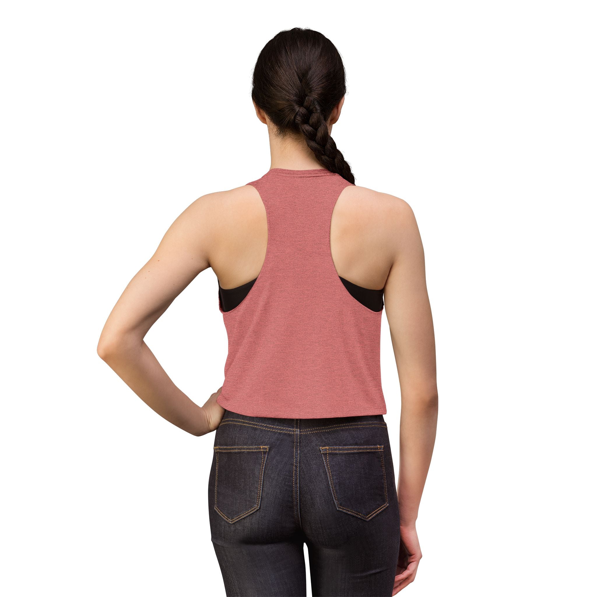Camping Coffee Crop Tank | "Camp. Coffee. Repeat" Graphic Women's Top