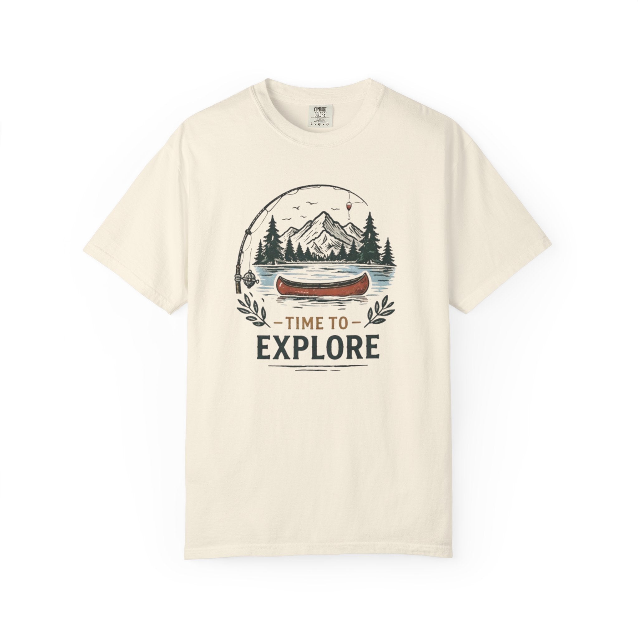 Time to Explore Canoe Graphic T-Shirt