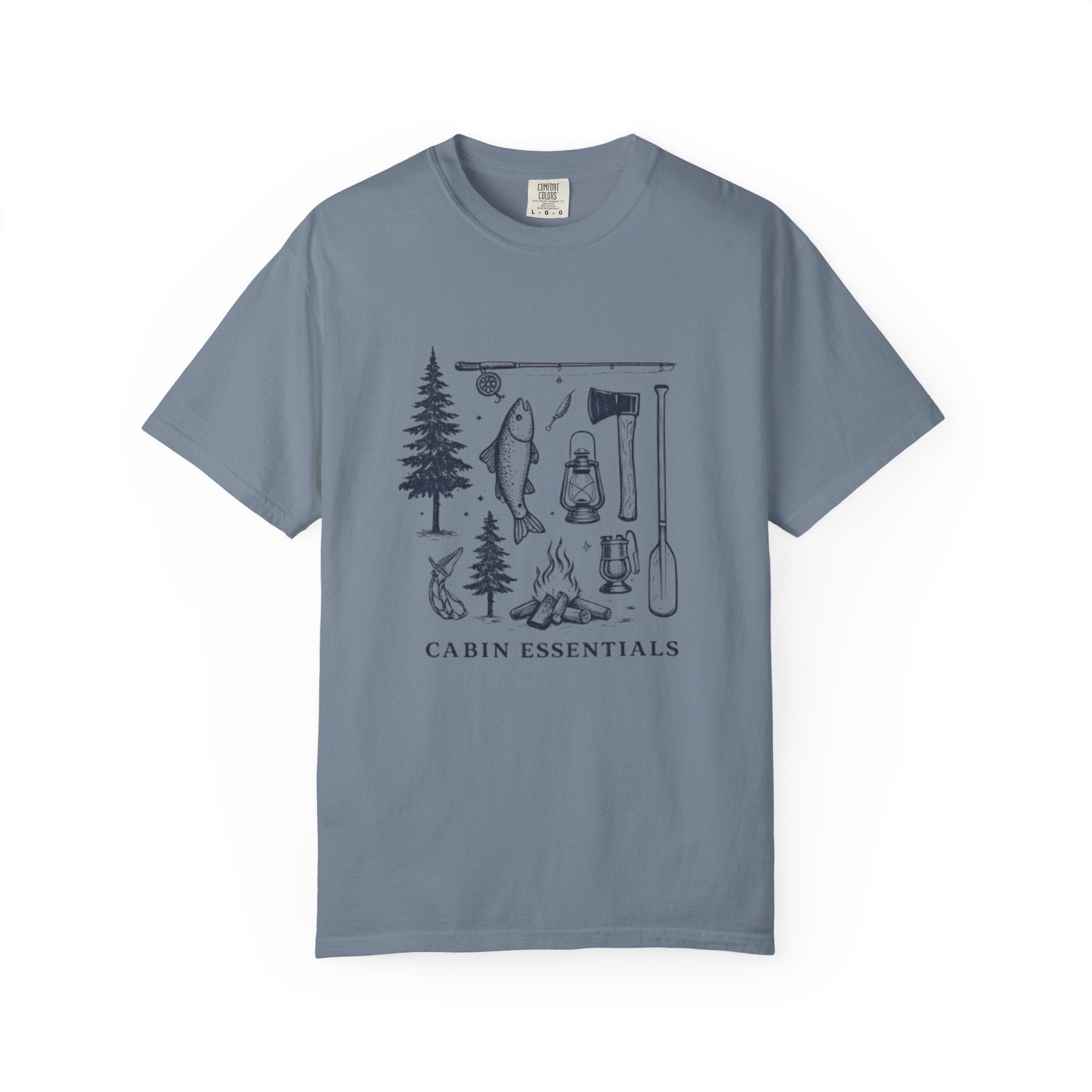 Cabin Essentials T-Shirt | Outdoor Camping Gear Graphic Tee