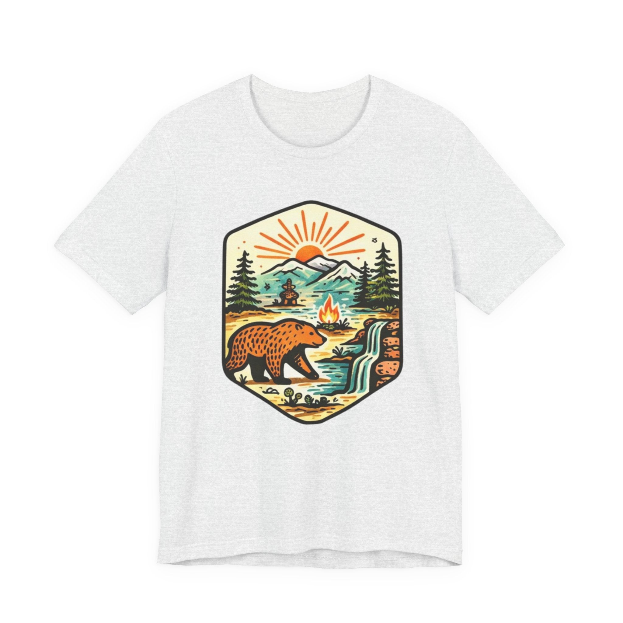 Retro Wilderness Bear T-Shirt Vintage Outdoors Graphic Tee