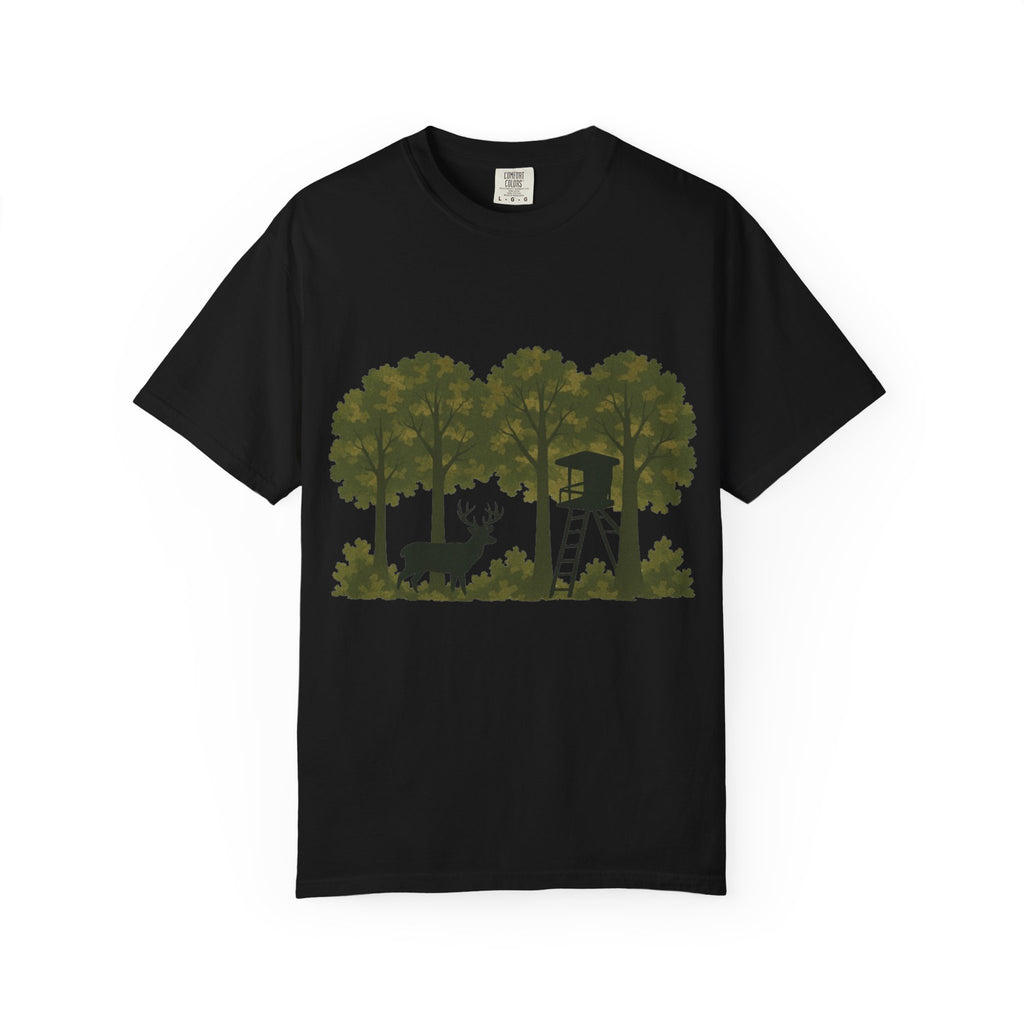 Deer Stand Forest T-Shirt | Hunting Silhouette Tee