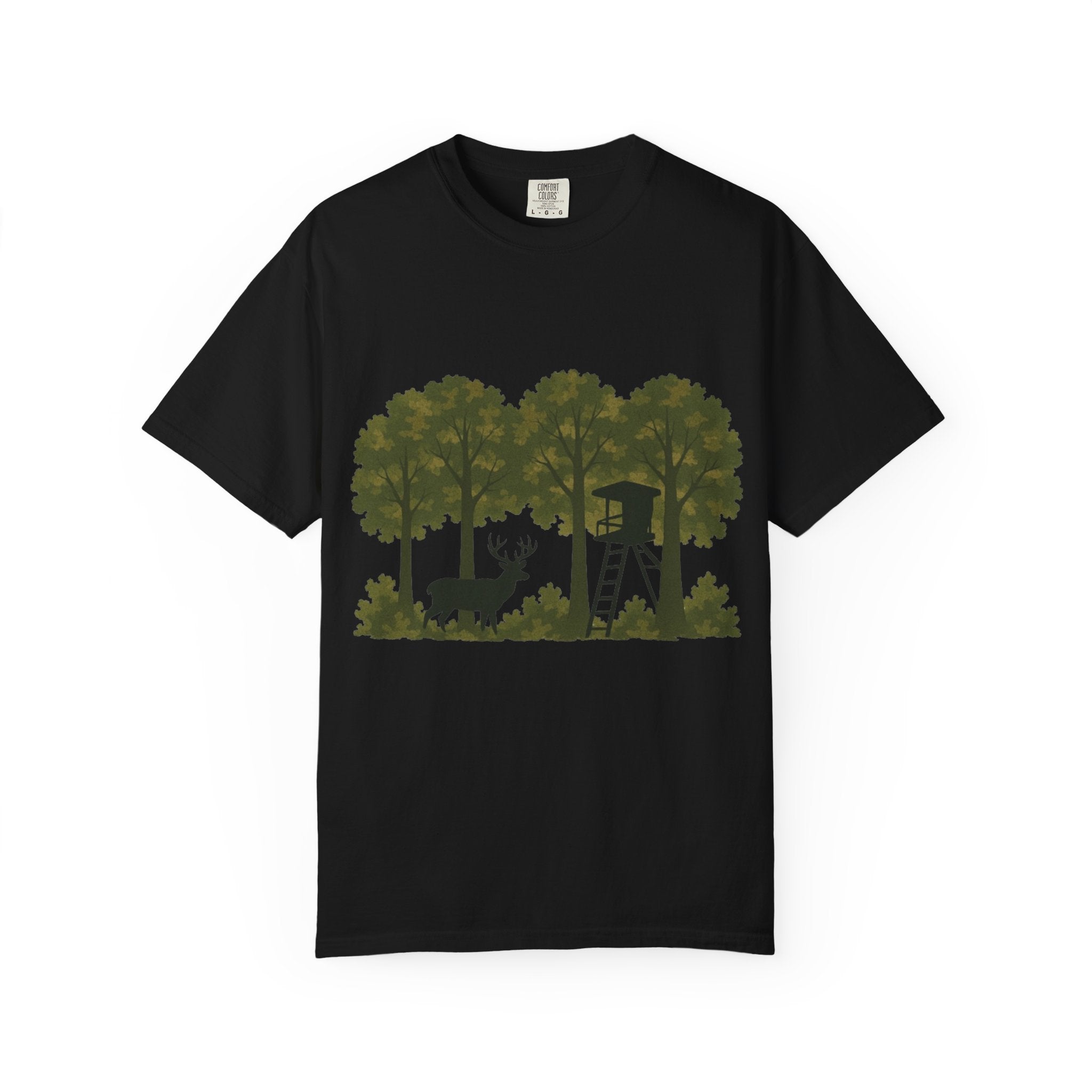 Deer Stand Forest T-Shirt | Hunting Silhouette Tee