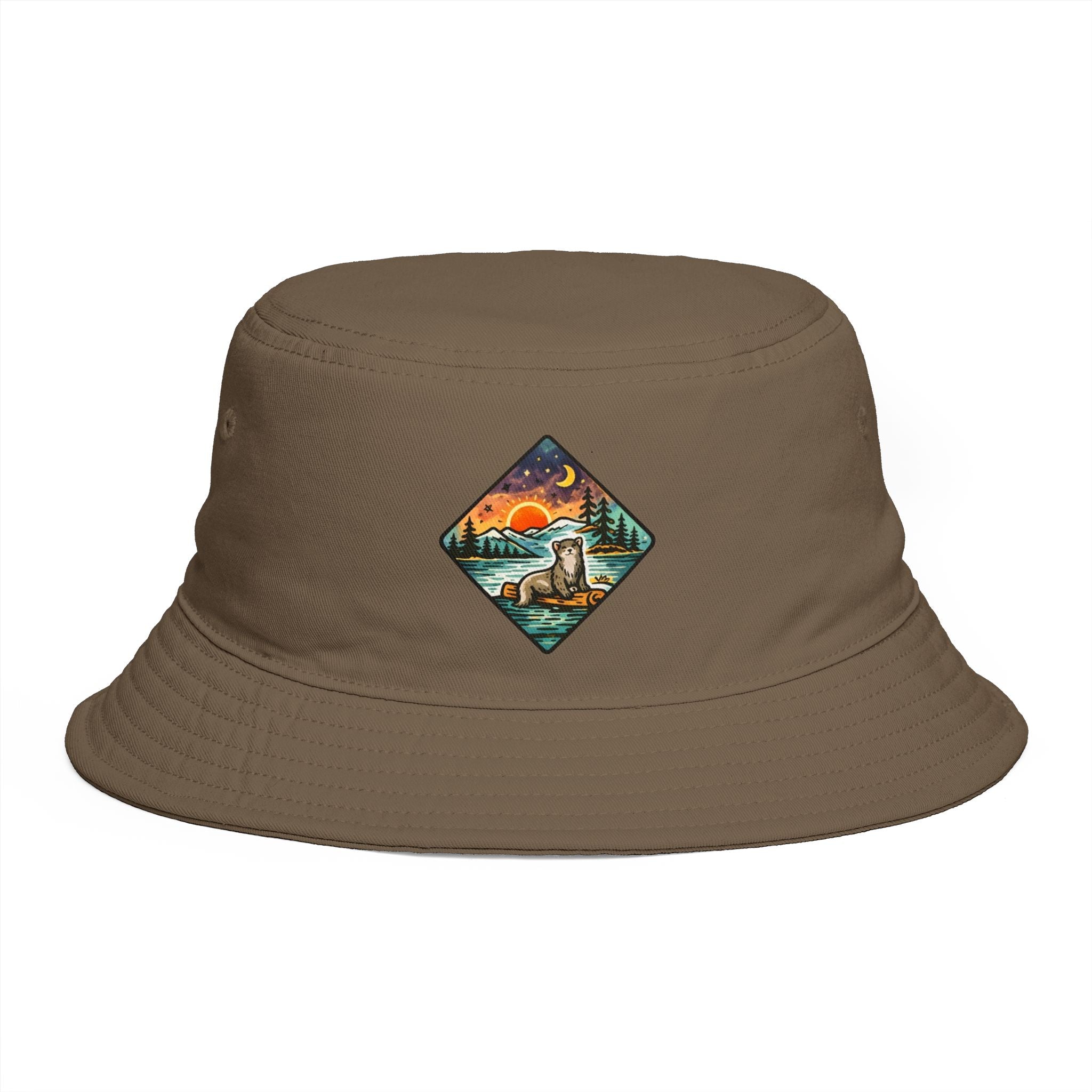 Galaxy Otter Bucket Hat | Space Otter Print Bucket Hat