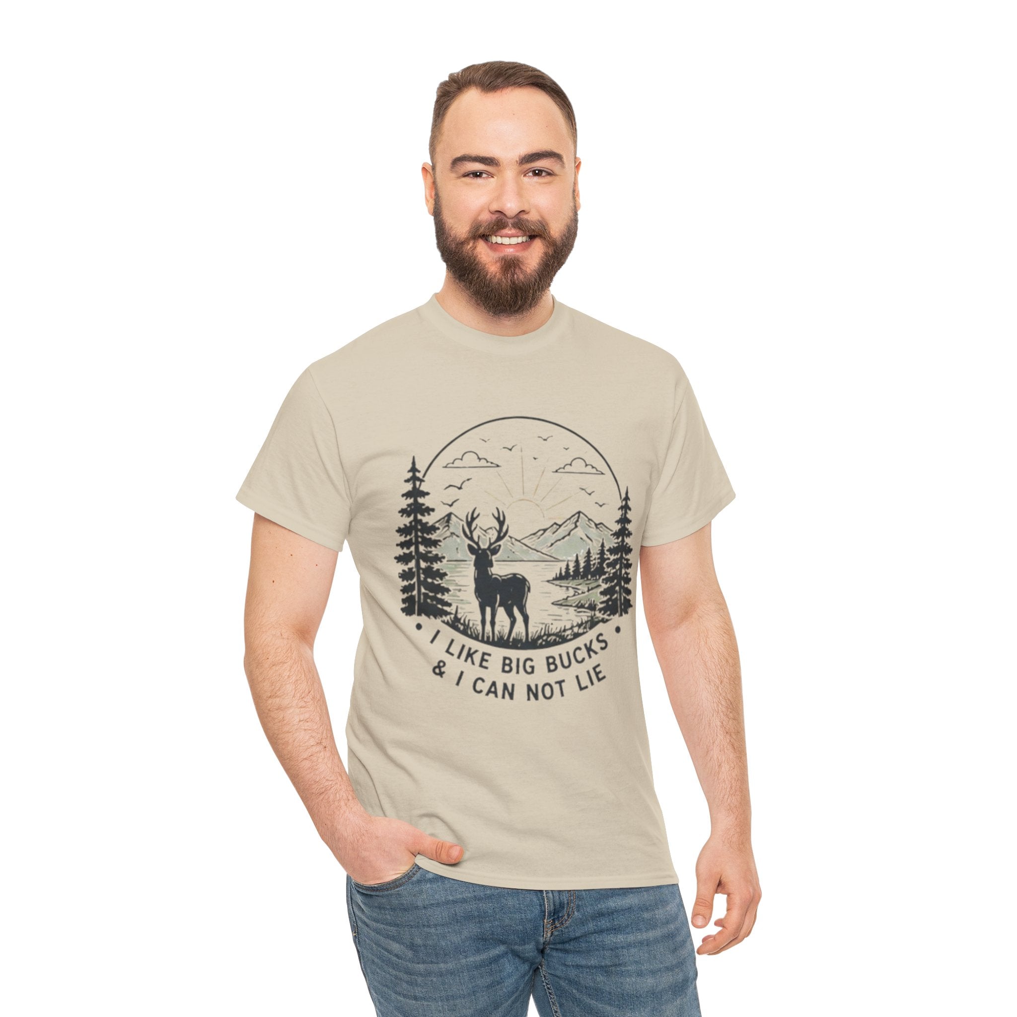 Hunting T-Shirt | "I Like Big Bucks And I Cannot Lie" Graphic Tee