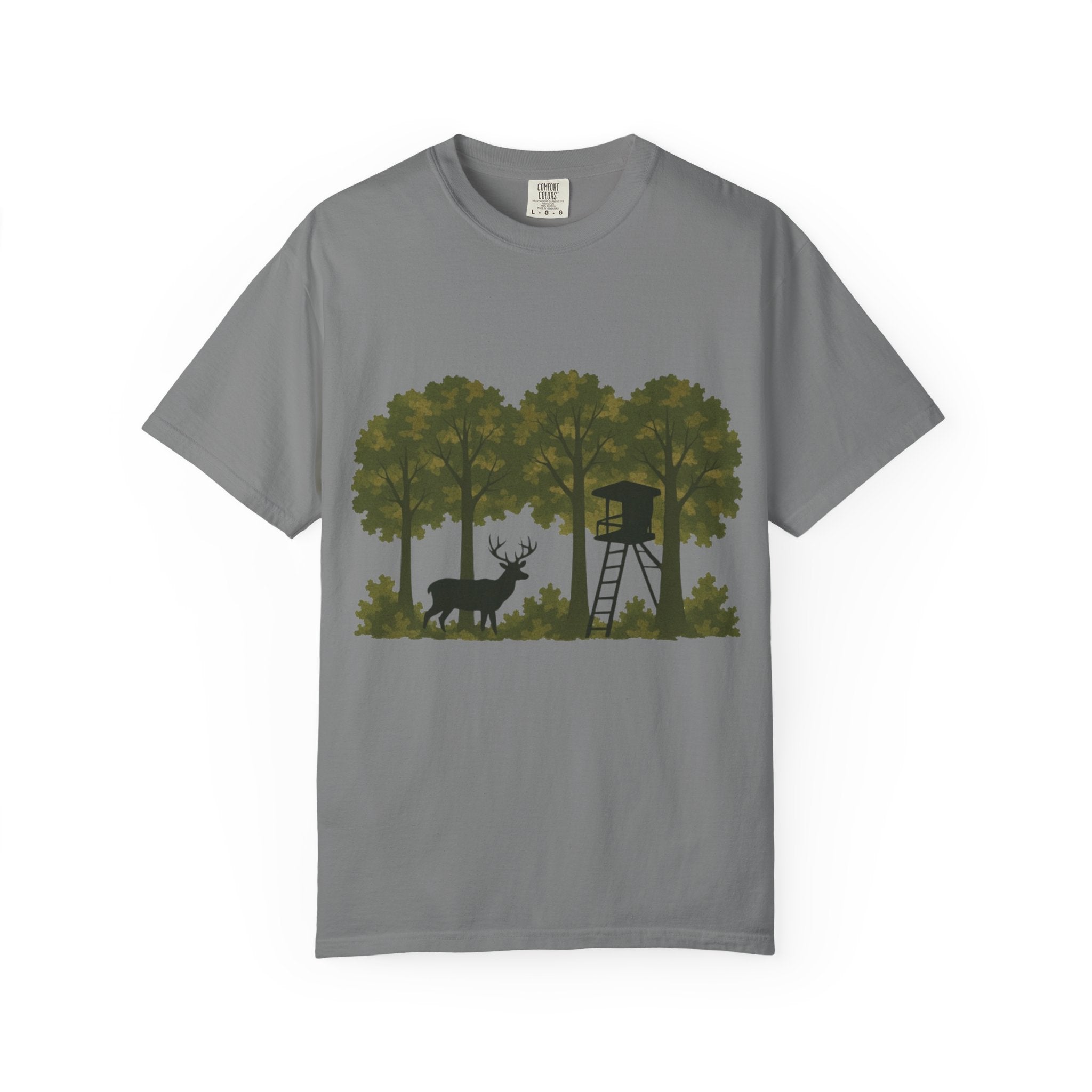 Deer Stand Forest T-Shirt | Hunting Silhouette Tee