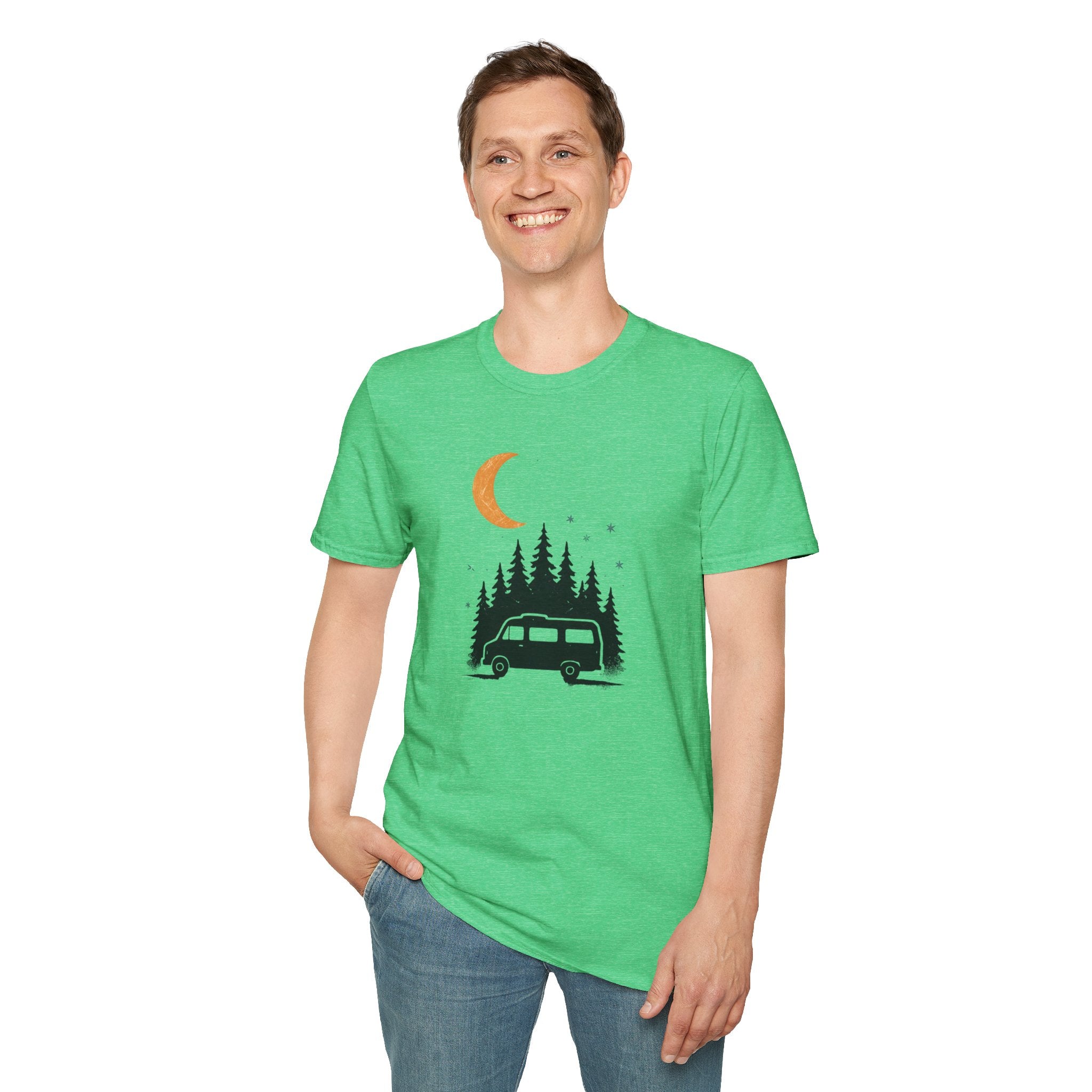 Moonlit Forest Camper T-Shirt | Moonlit Forest Camping Tee