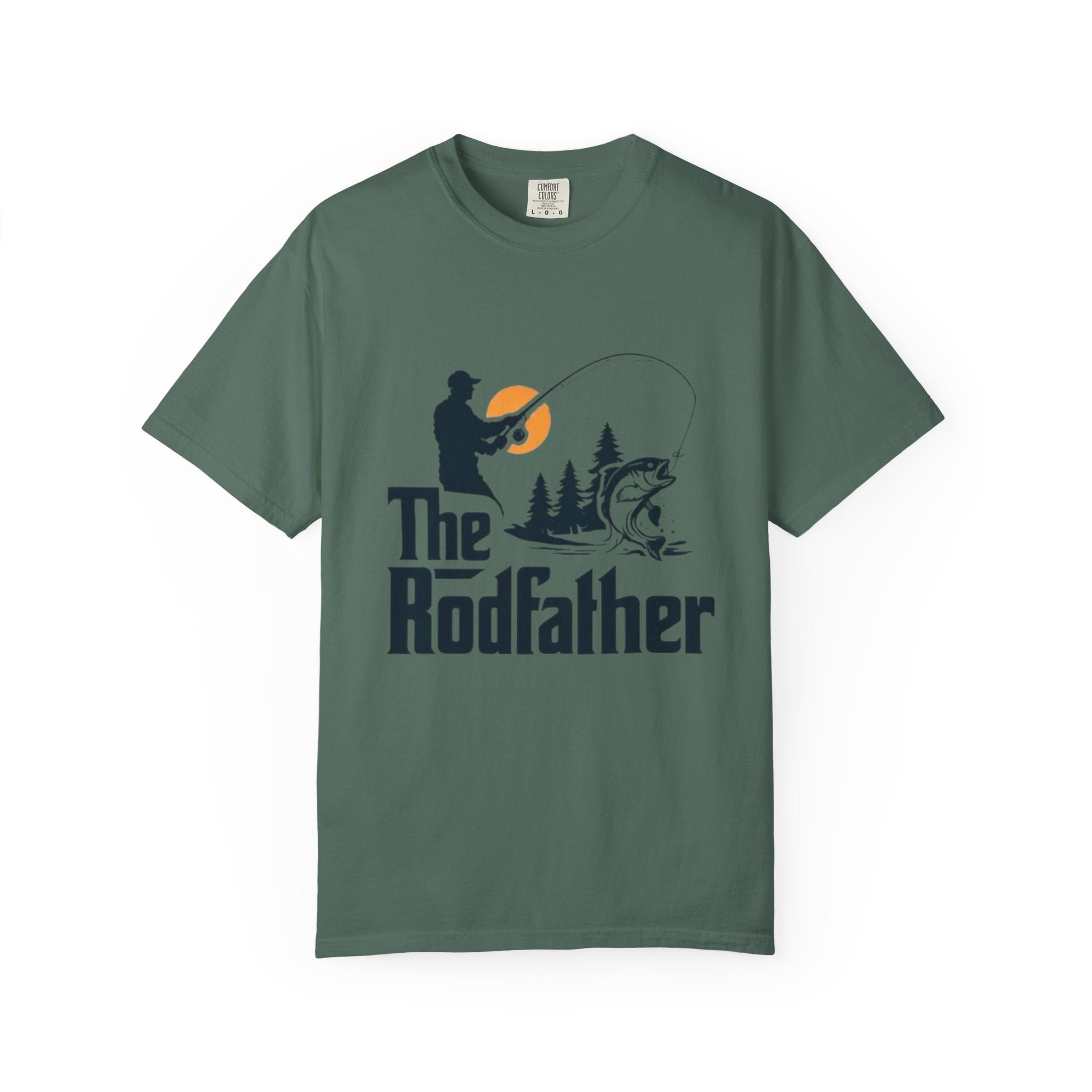 Rodfather fishing silhouette T-Shirt | Fishing tee, bass angler design