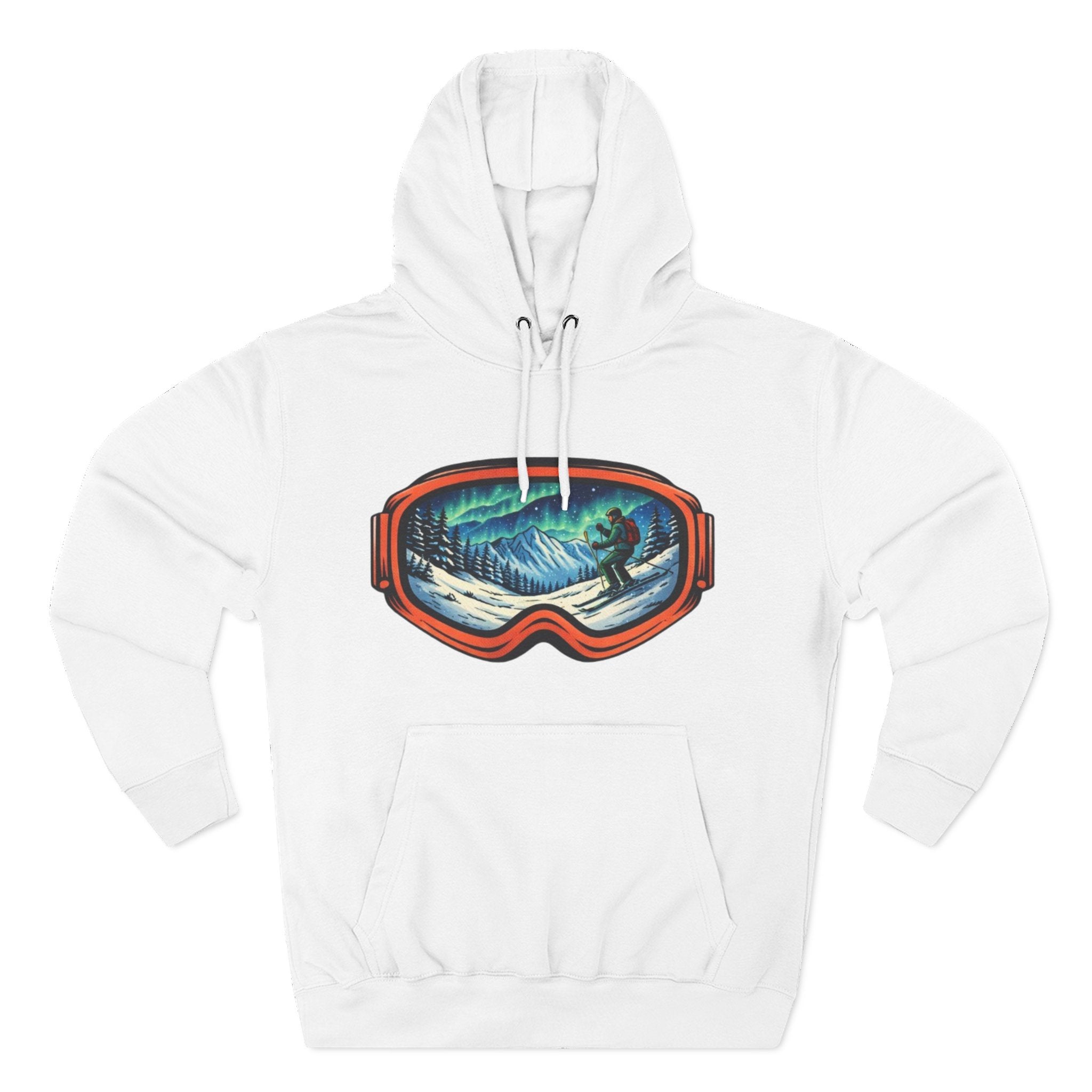 Ski Snowboard Goggles Graphic Hoodie — Mountain Rider Winter Pullover
