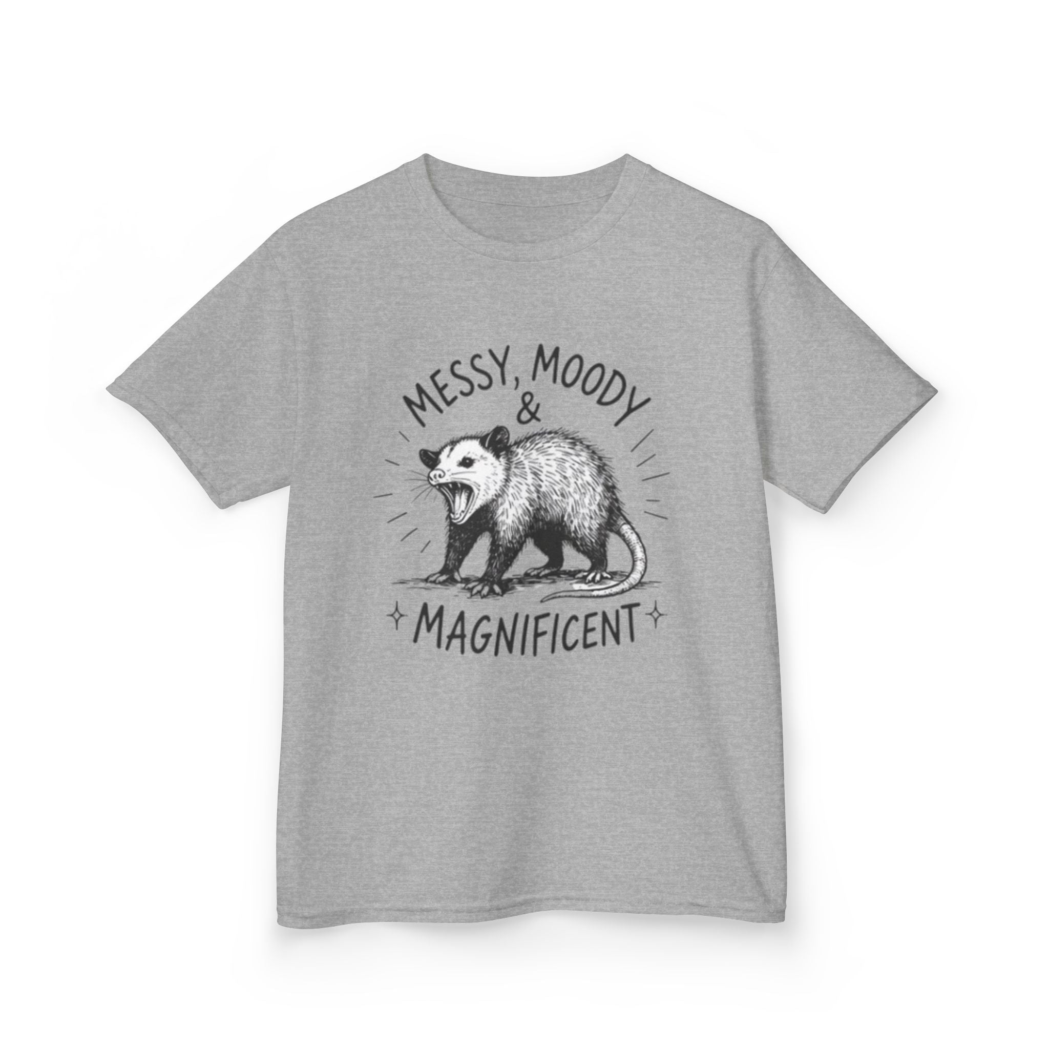 Kids Tee | Messy Moody & Magnificent Opossum Graphic Shirt