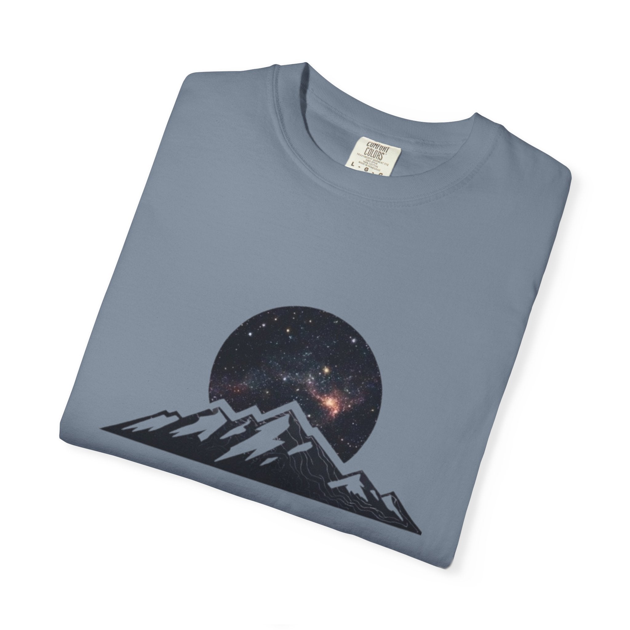 Galaxy Mountainscape T-Shirt Cosmic Mountain Landscape Tee
