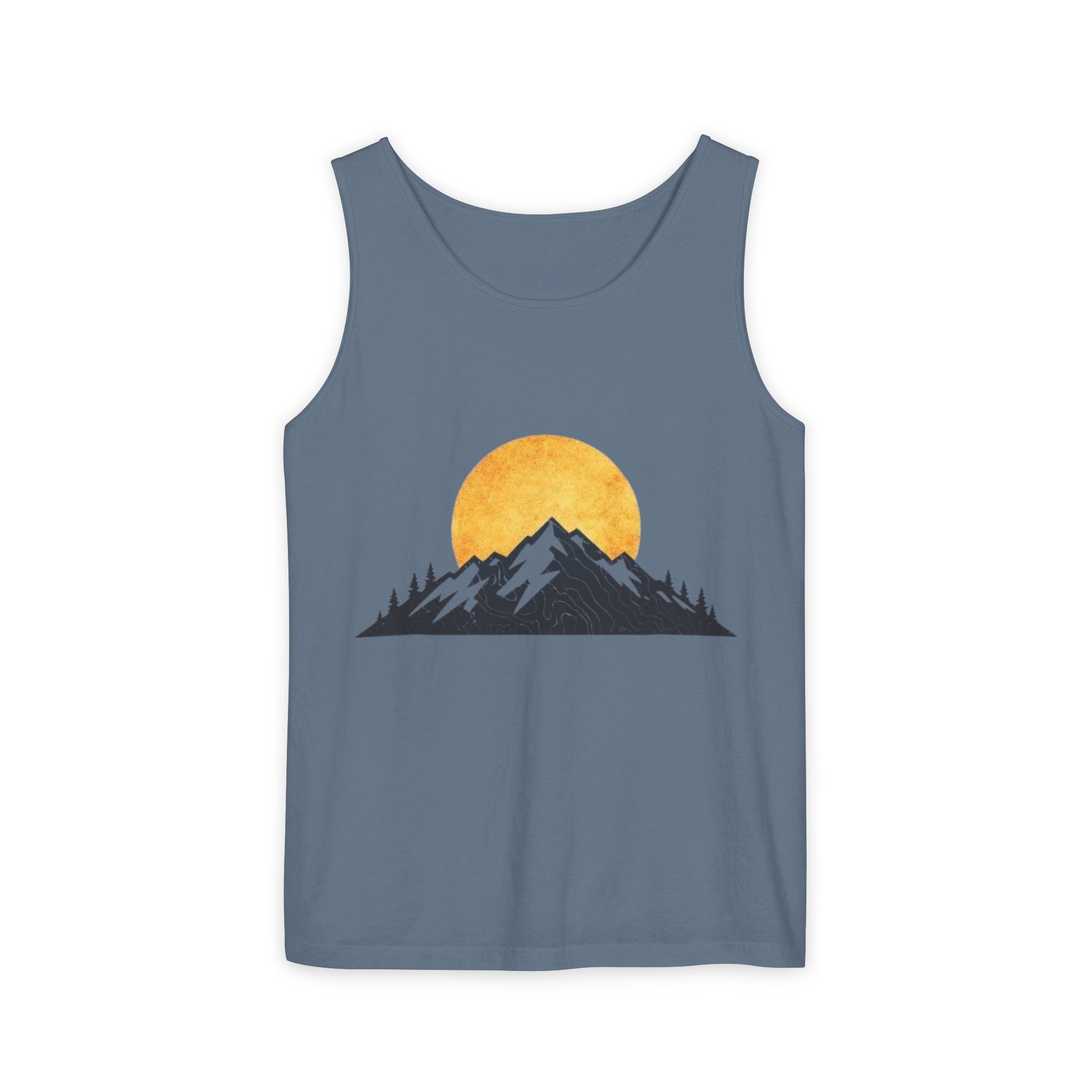 Moon & Mountain Tank | Mountain Landscape Graphic Tank Top