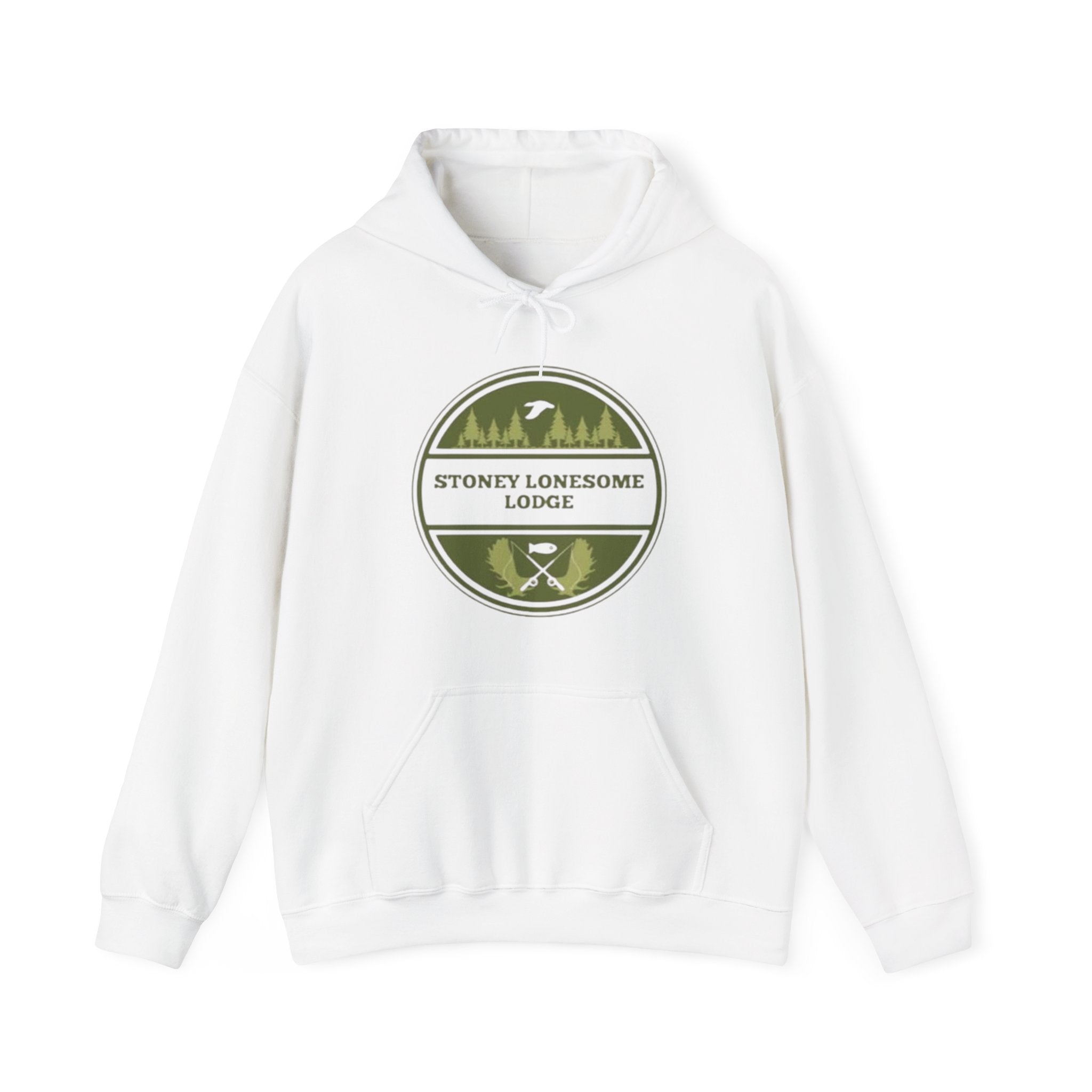 Stoney Lonesome Lodge Hoodie | Outdoor Cabin Campfire Pullover