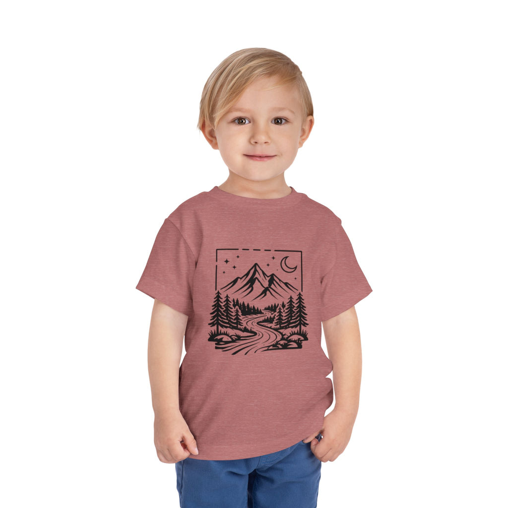 Toddler Tee | Moonlit Mountain Adventure Graphic
